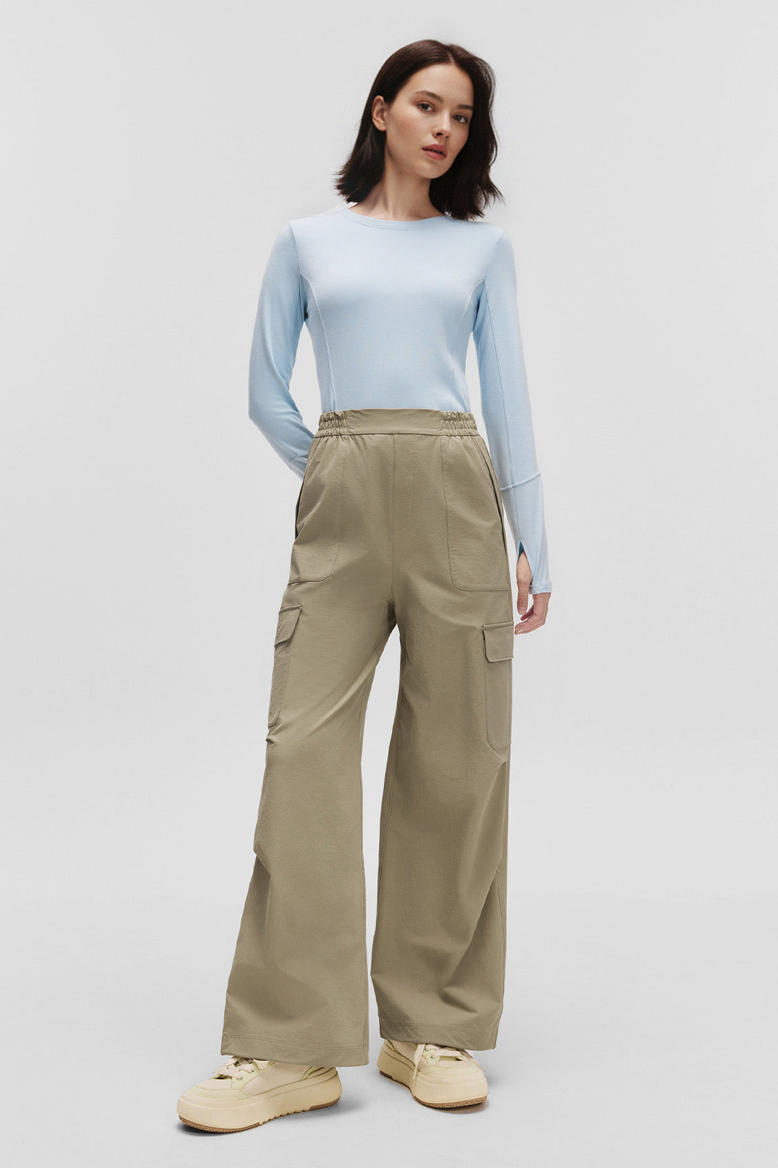 beneunder parashell womens paratrooper style softshell pants #color_coffee