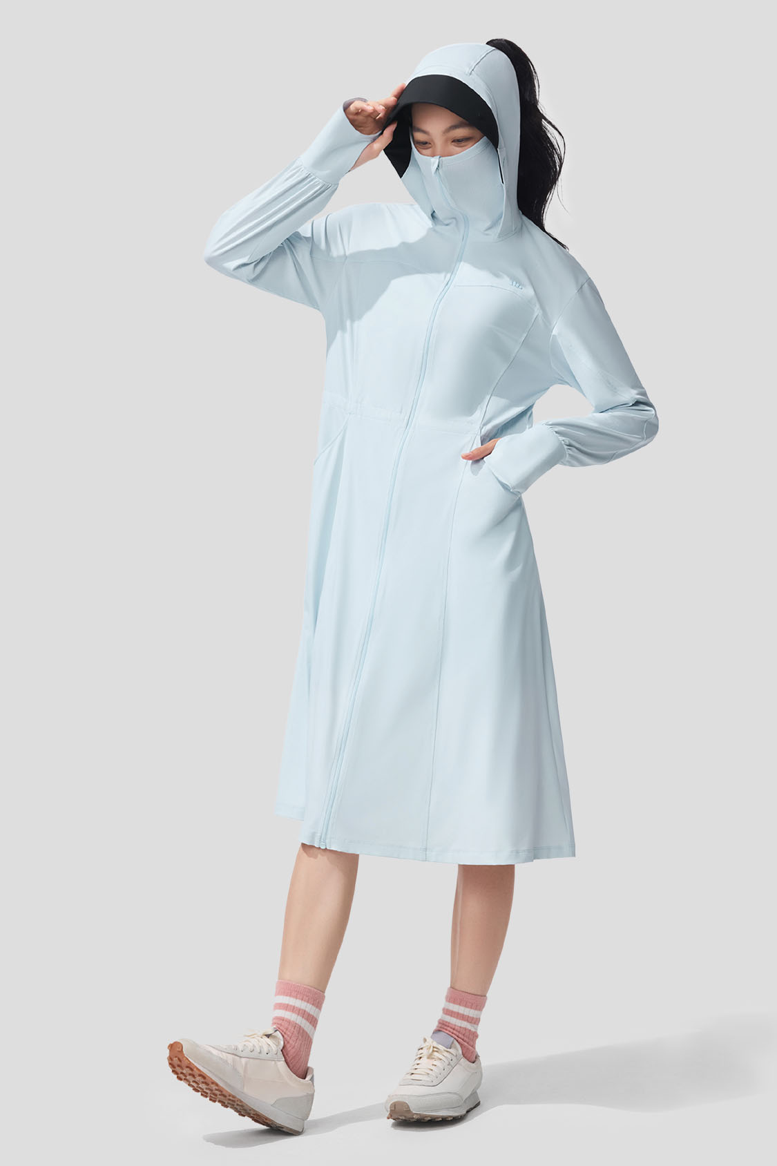 Ease - Women's Full Protection Loose Long Sun Jacket UPF2000+ AL824