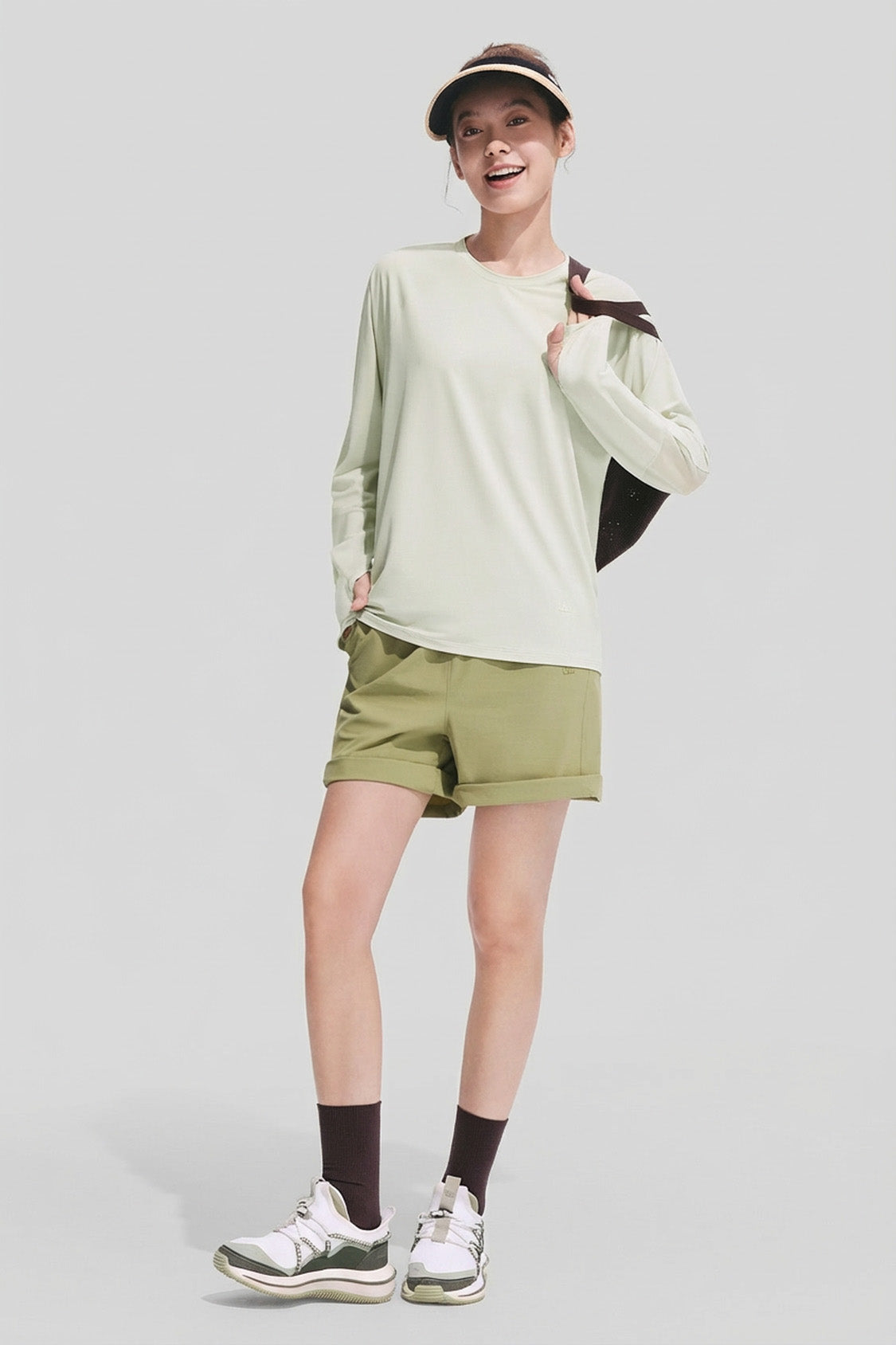 Women’s Breathable Sun Protection Long-Sleeve Tee UPF 50+ AS001