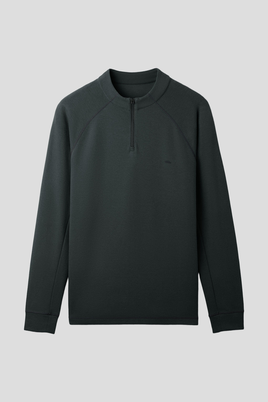 beneunder wickcore mens stand collar wicking base layer #color_balck