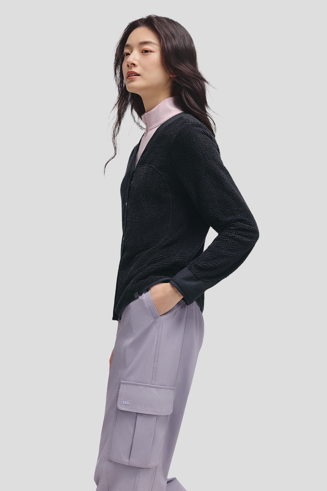 beneunder tritherm womens medium warmth 3 in 1 softshell down jacket #color_black