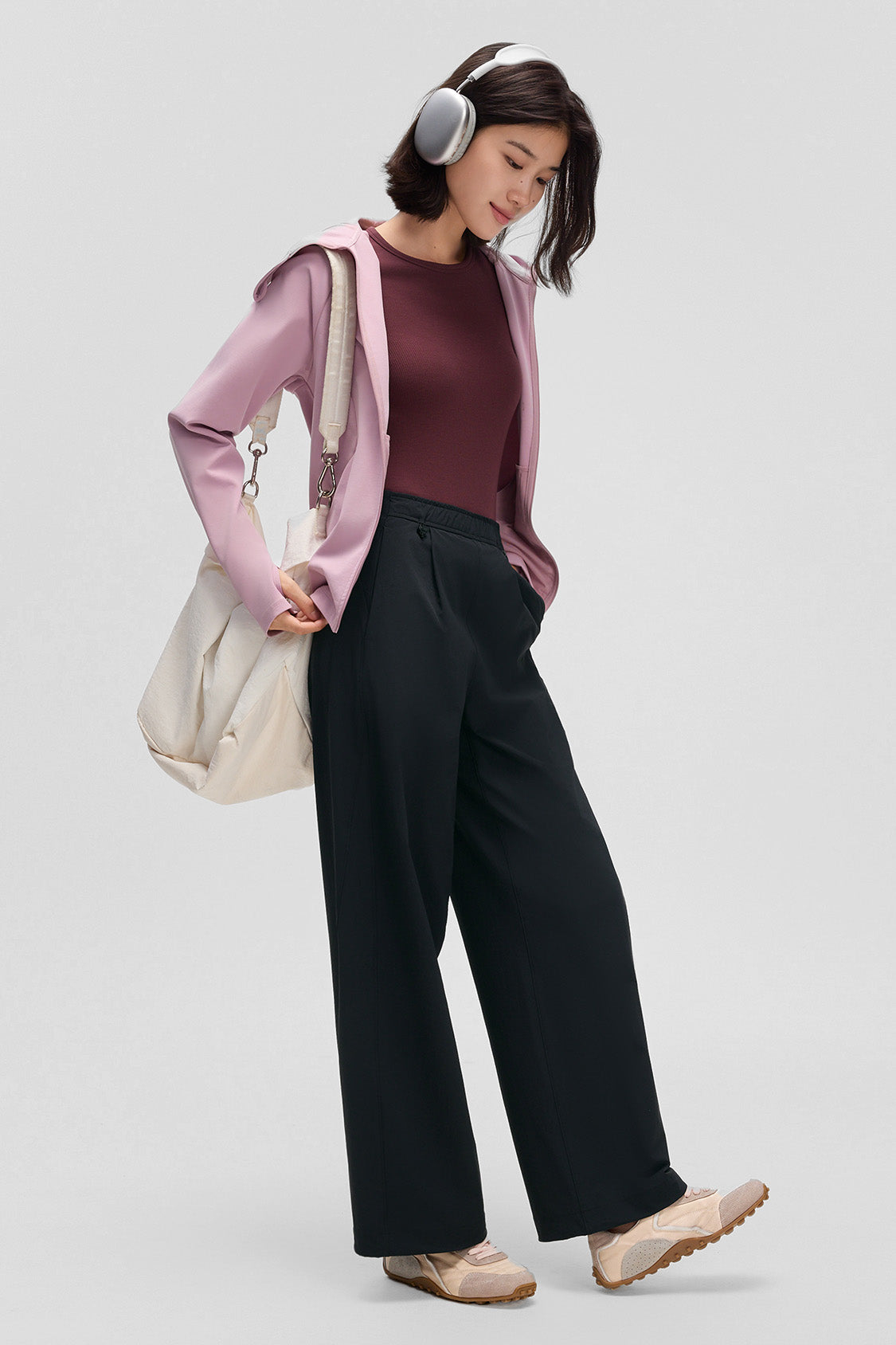 beneunder dewshield womens water repellent straight leg pants#color_black