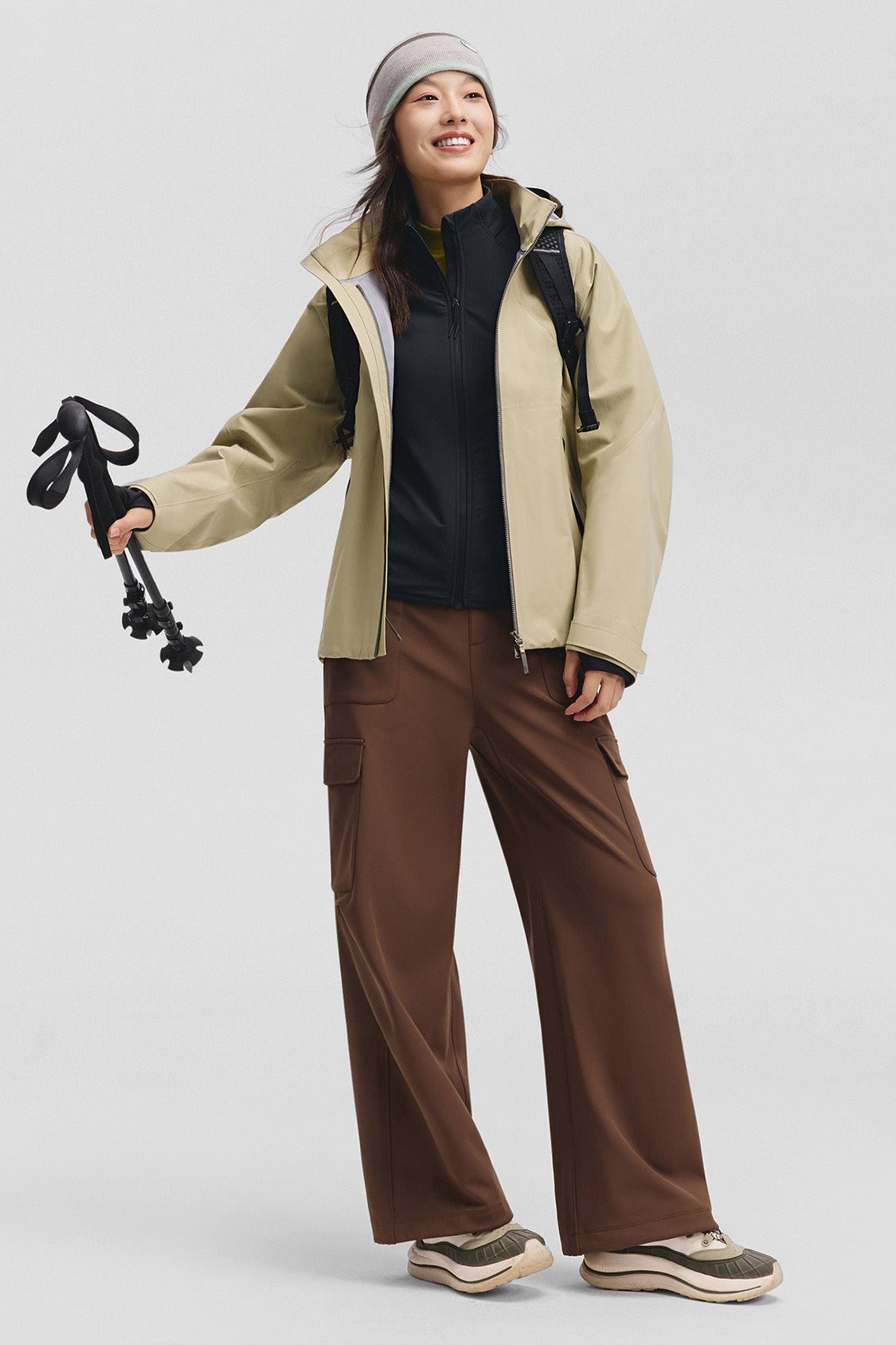 beneunder windhaven womens medium warmth windproof fleece jacket #color_black