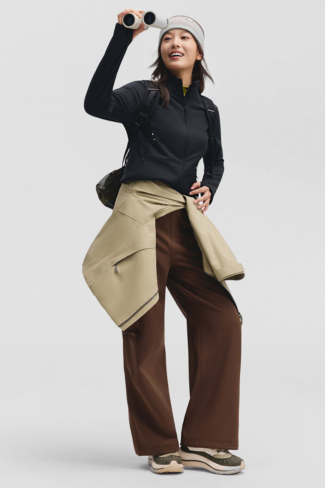 beneunder windhaven womens medium warmth windproof fleece jacket #color_black