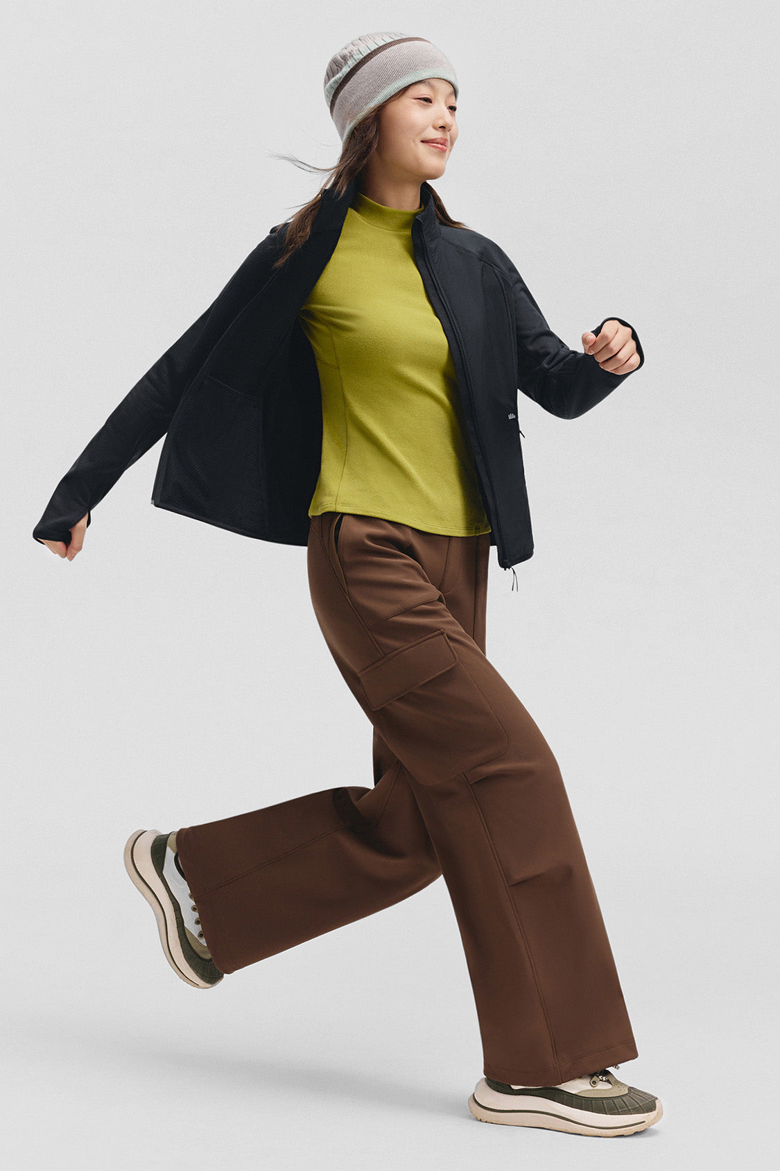 beneunder windhaven womens medium warmth windproof fleece jacket #color_black