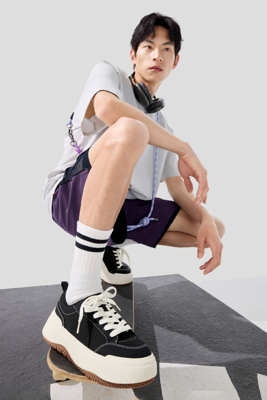 CozyCanvas - Men's Soft Thick Sole Sneakers