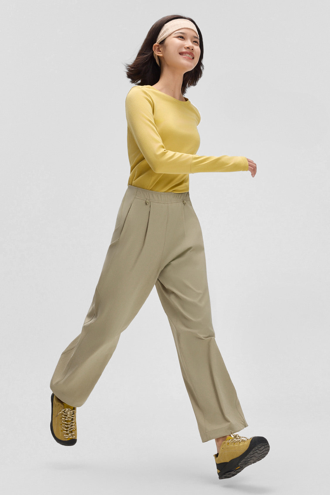 beneunder dewshield womens water repellent straight leg pants#color_brown