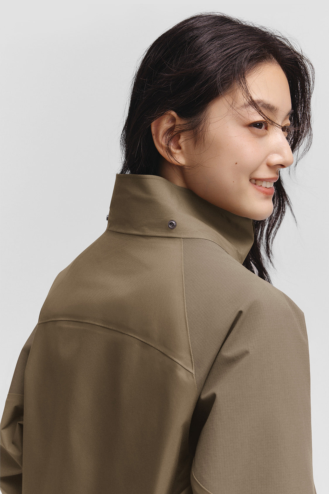 beneunder peakflex – women’s stretch insulated shell jacket (removable hood, warm liner) #color_brown