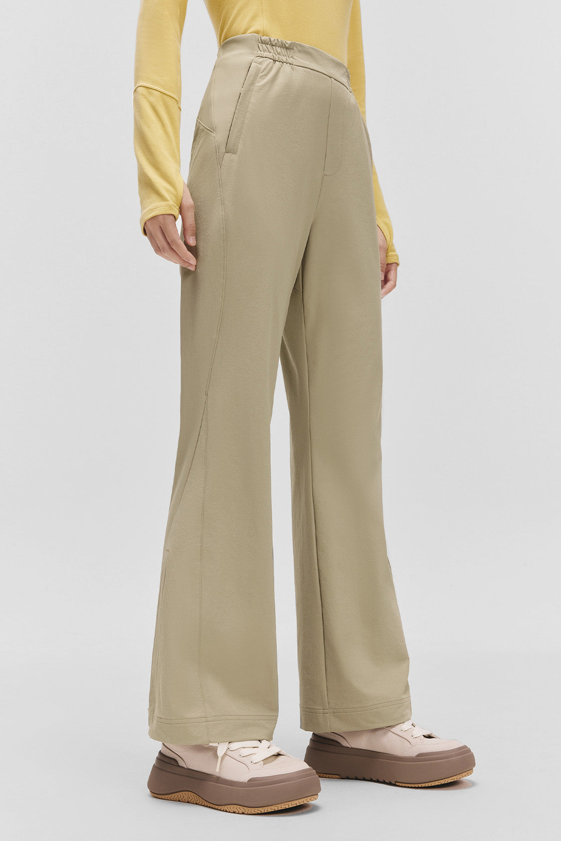 beneunder softflare womens softshell mini flare pants #color_brown