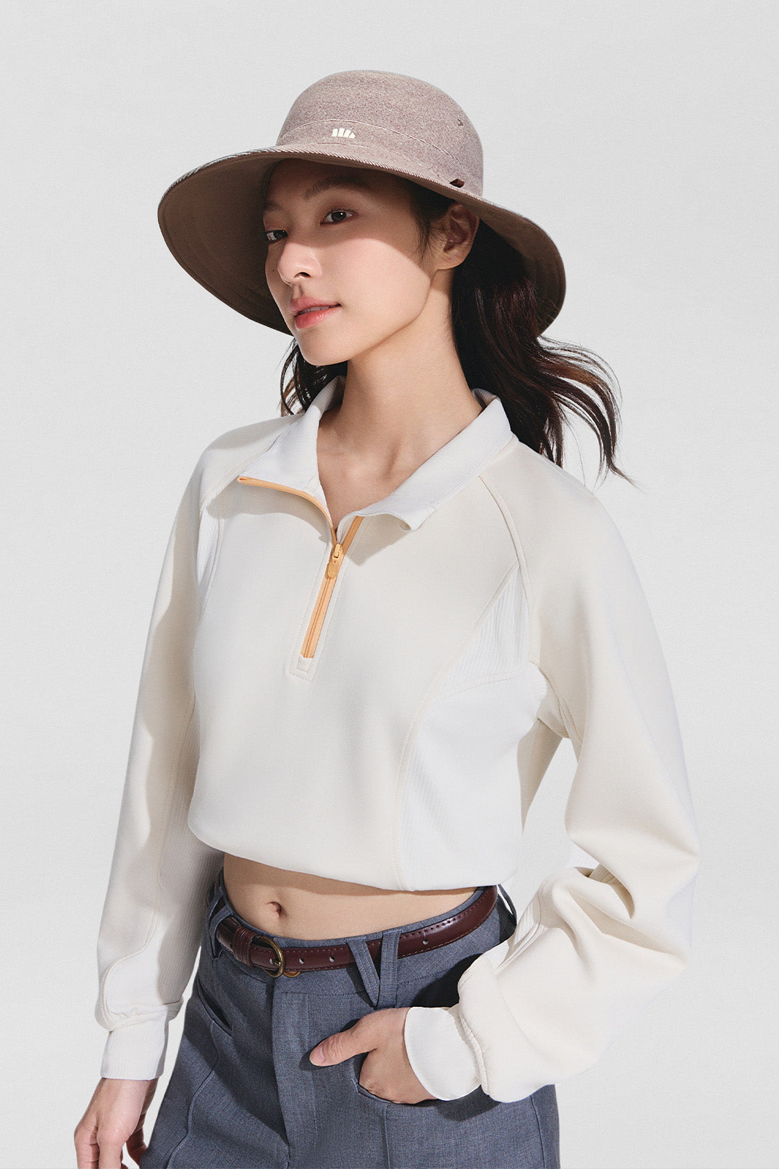 women’s dual-sided ventilated sun hat upf50+ #color_brown