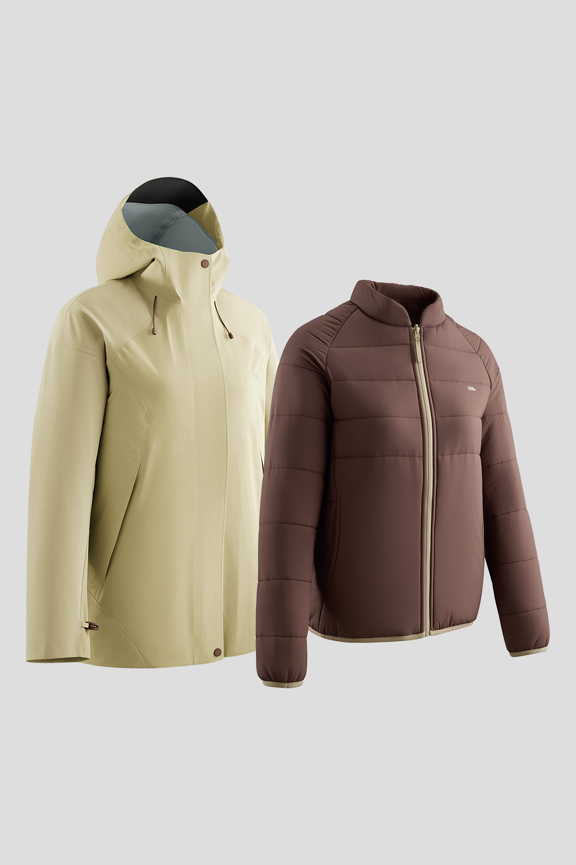 beneunder alpinecore – women’s insulated shell jacket (regular fit, warm liner) #color_brown