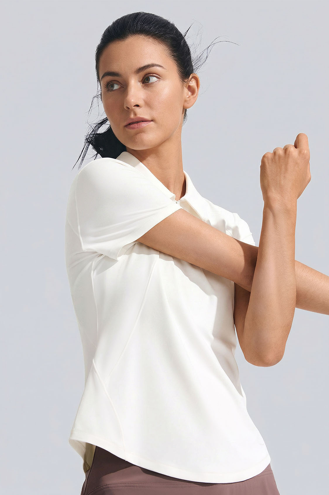 Damen Halb-Reißverschluss Performance-Poloshirt CC003