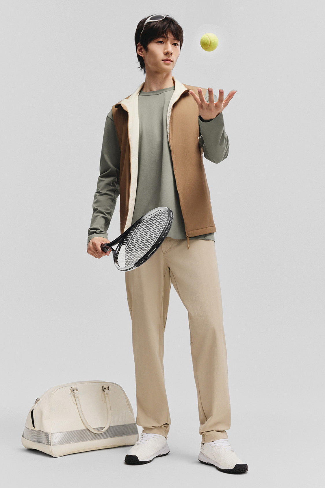 beneunder dryshield mens sweat resistant long sleeve top #color_charcoal