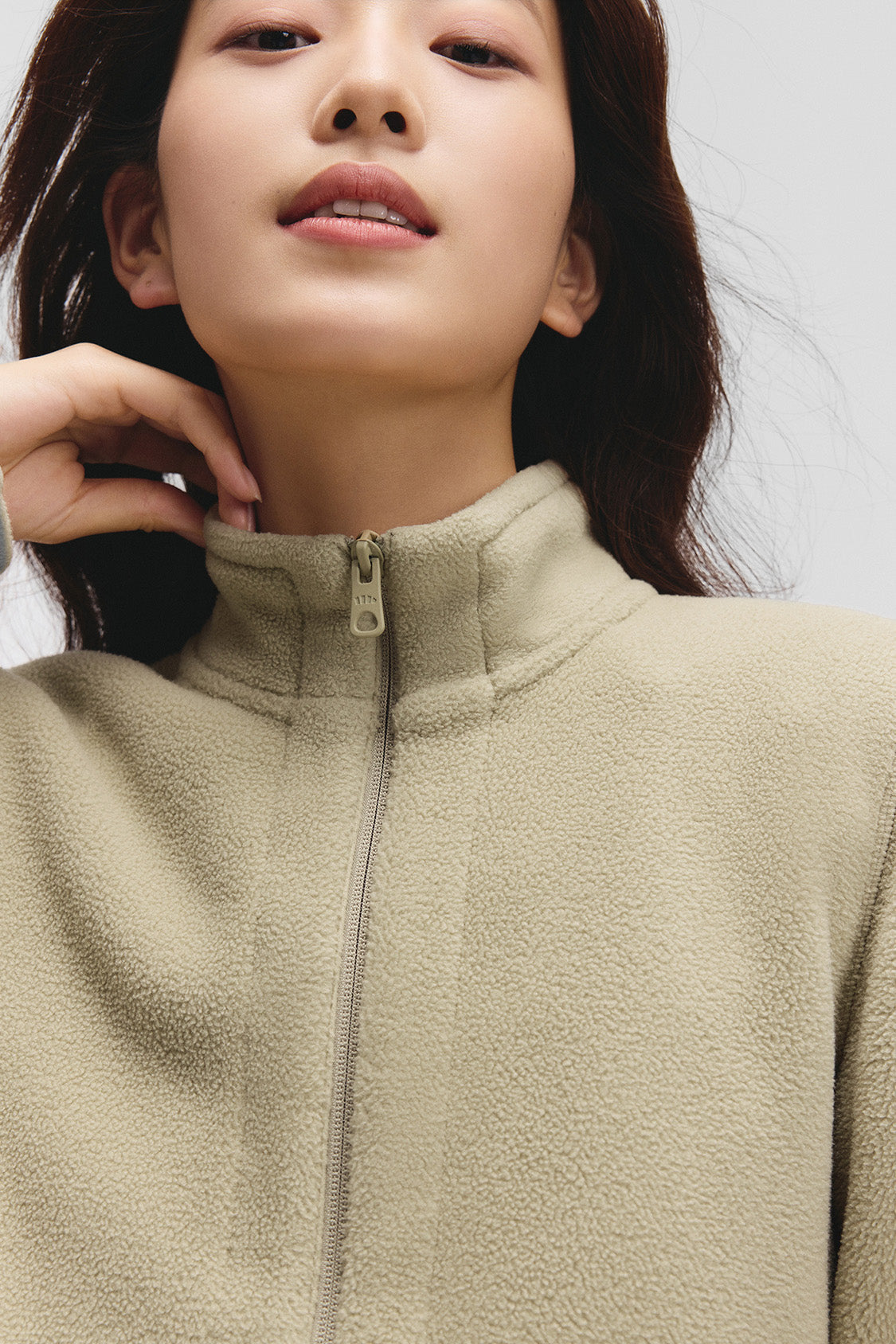 beneunder slimtherm womens light warmth slim fit fleece jacket#color_coffee