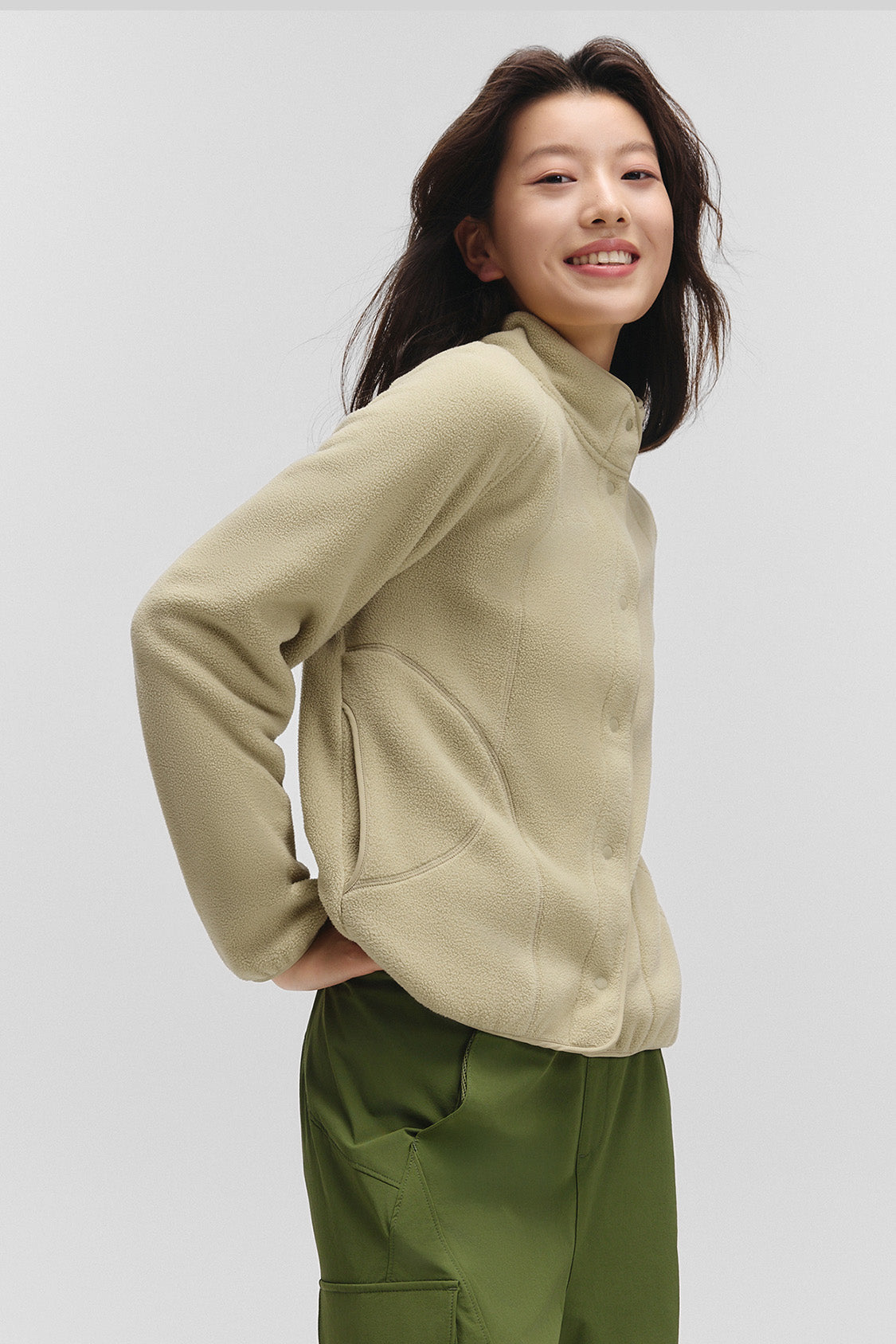 beneunder corefit womens light warmth regular fit fleece jacket#color_coffee