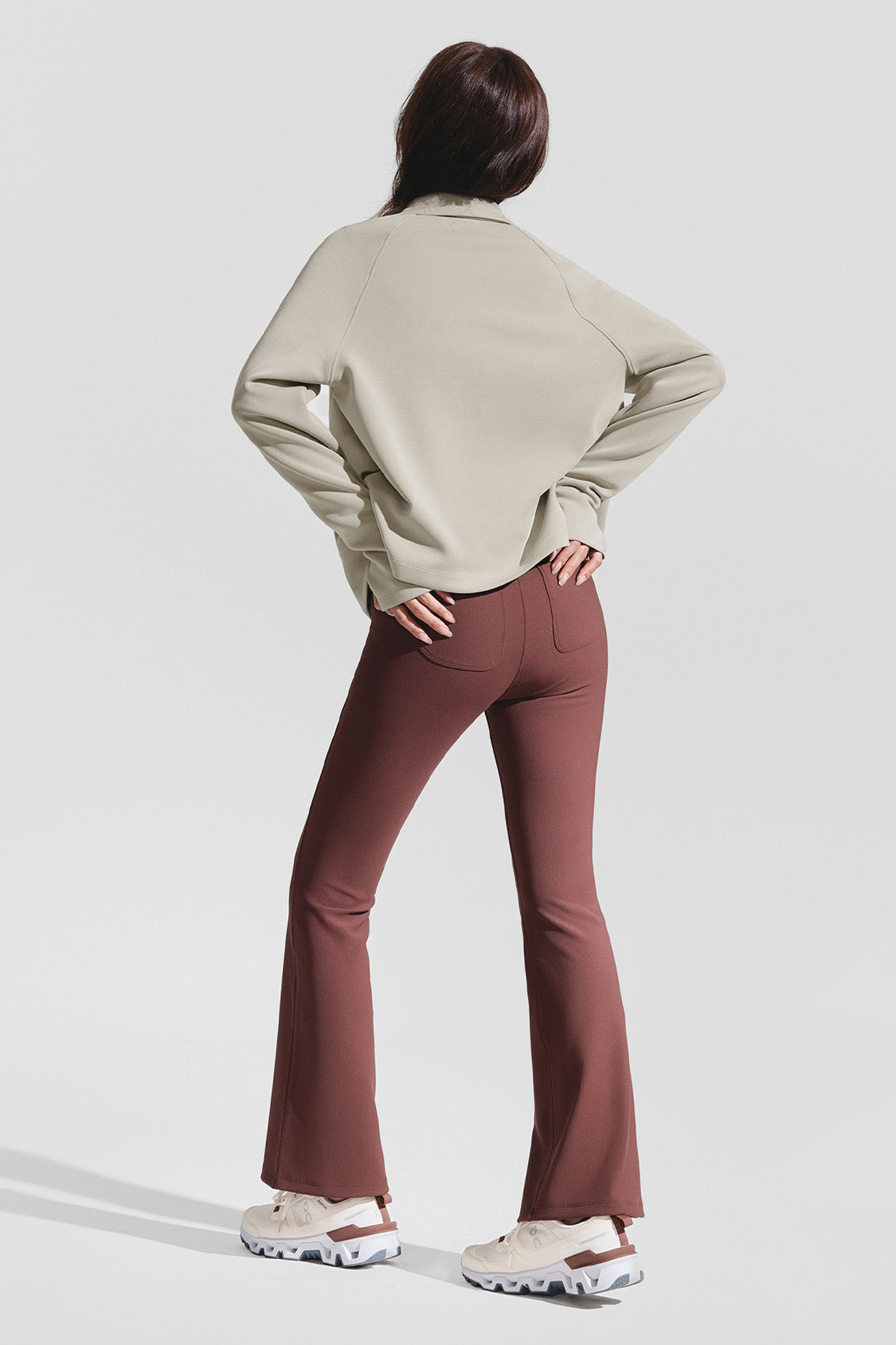 beneunder breezeshield womens high collar windproof sun jacket upf50#color_coffee