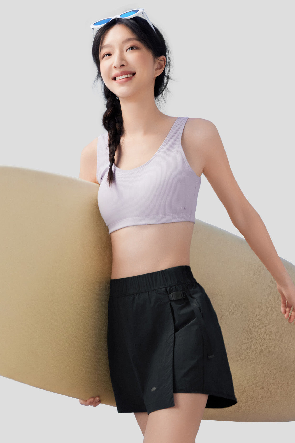 beneunder women's sun protection water wear #color_cream purple