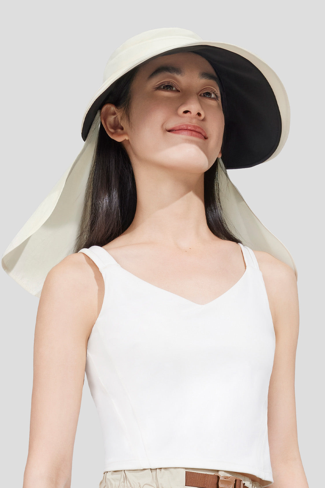 beneuder women's sun hats #color_cremy white