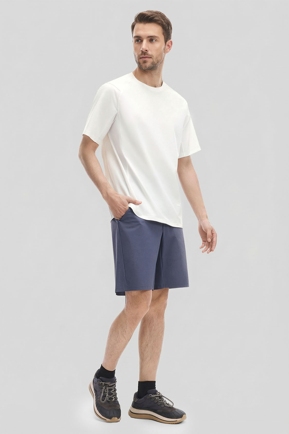 Men’s Dual-Layer Cooling Performance T-Shirt UPF 50+ DR015