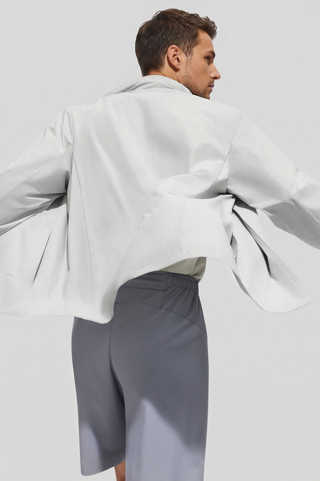 Men’s Packable-Hood Quick-Dry Sun Protection Jacket UPF 100+ DS007