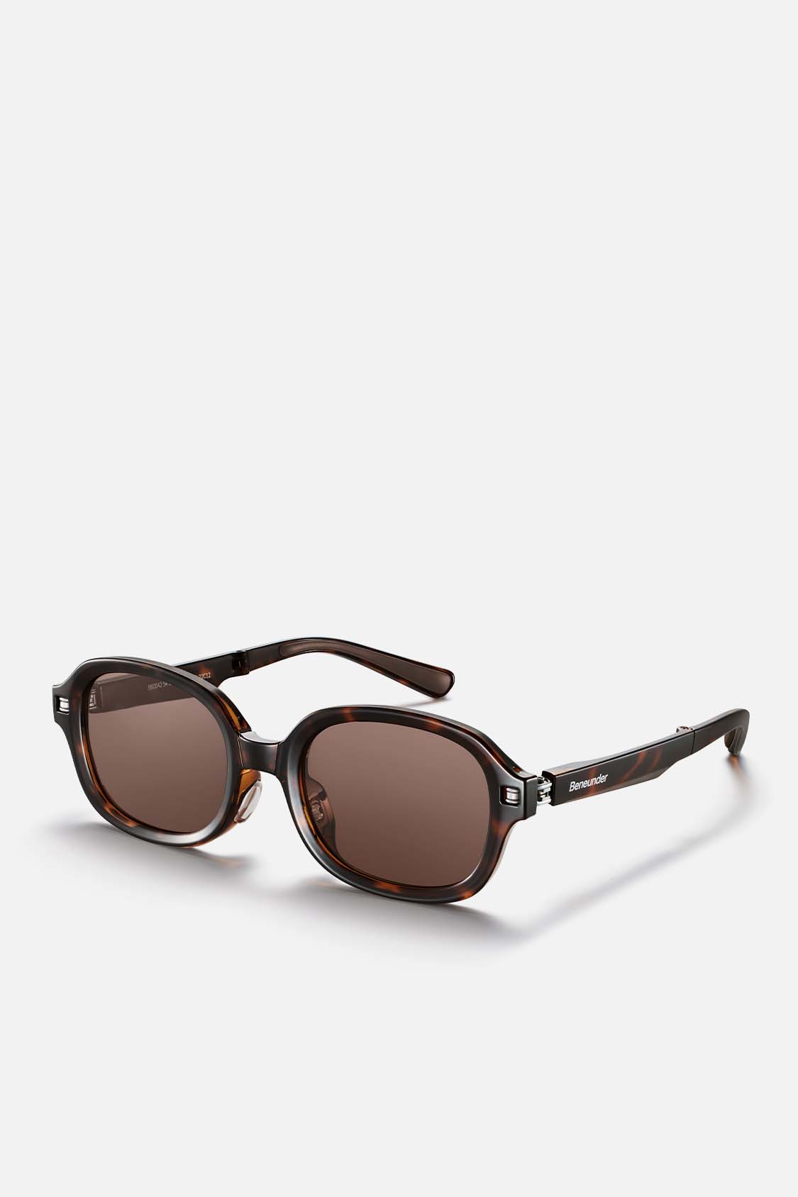 beneunder unisex down clarion folding classic sunglasses #color_chestnut tortoiseshell