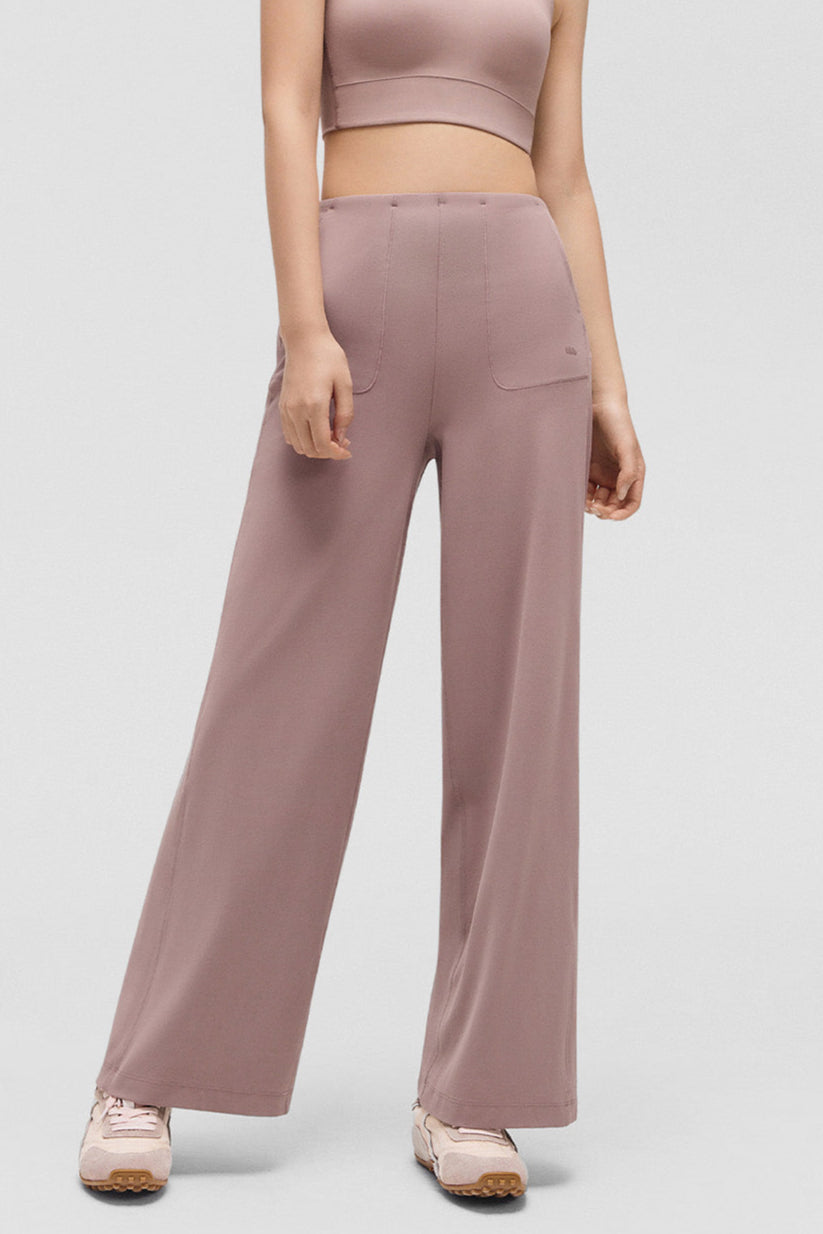 women’s high-stretch sculpting outdoor pants #color_dusty rose