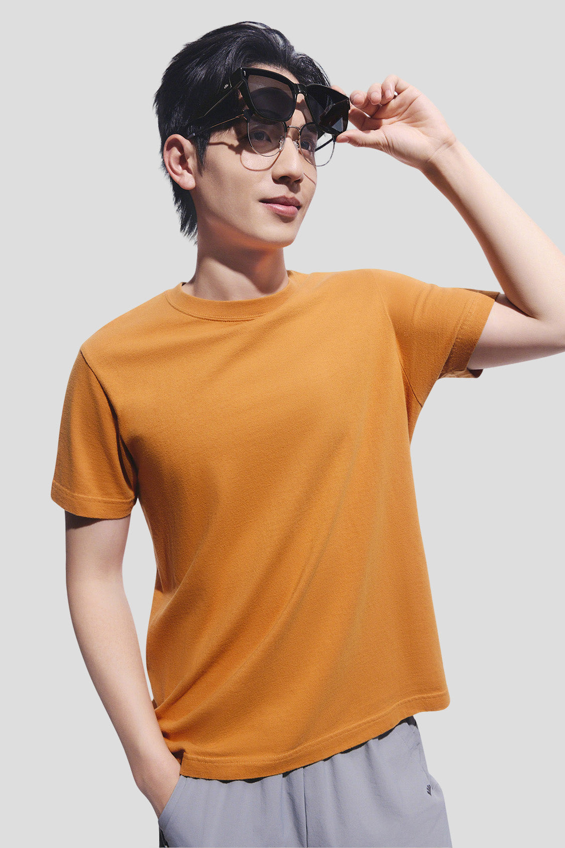 Square-Round Frame Prescription Fit-Over Sunglasses UV 400 FD013