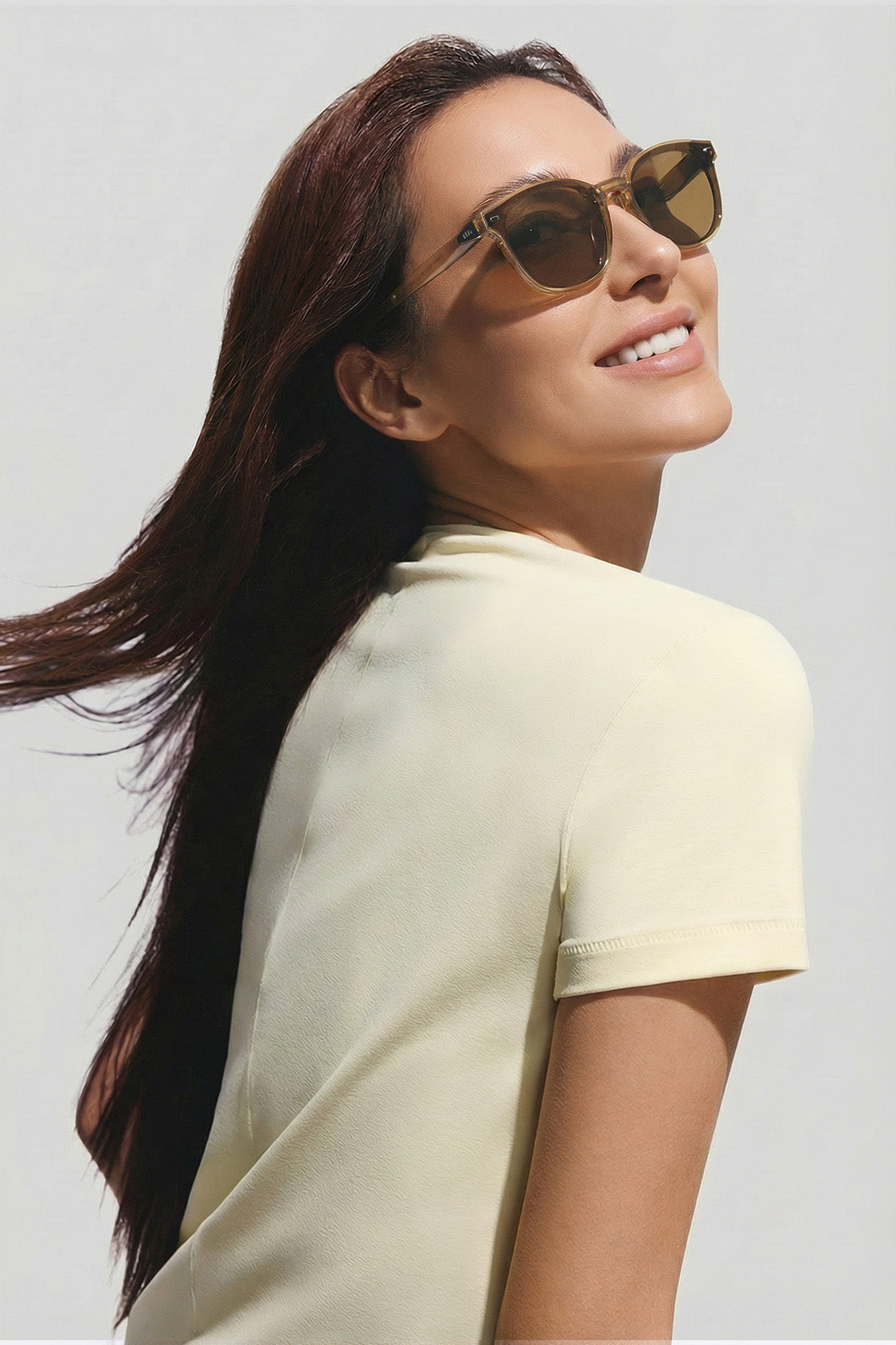 Square-Round Frame Sunglasses UV 400 FD021