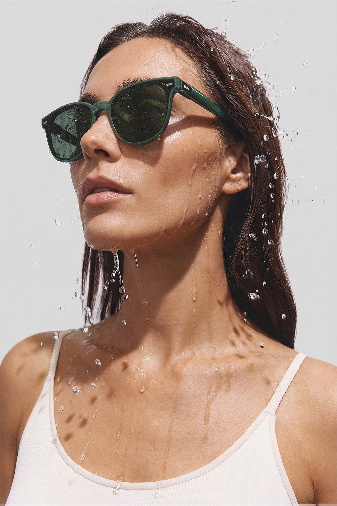 Square-Round Frame Sunglasses UV 400 FD021