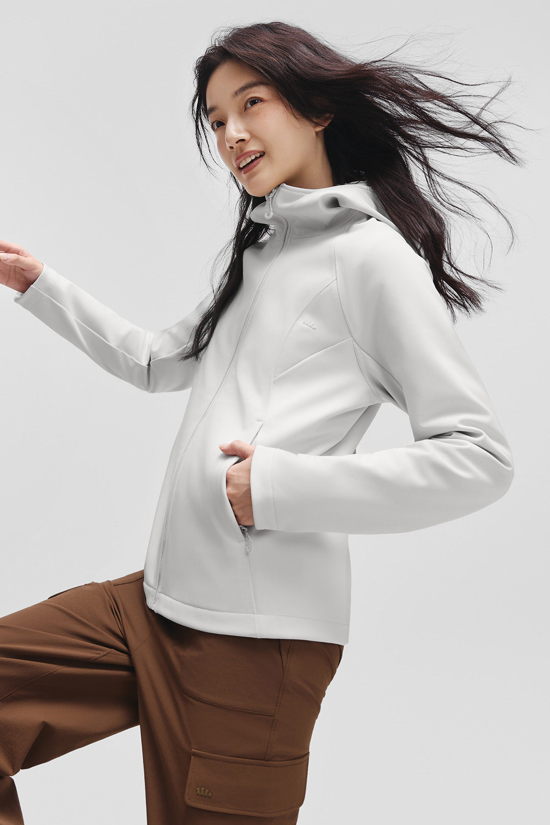 beneunder tritherm – women’s 3-in-1 hybrid insulated softshell jacket (extra warm) #color_gray