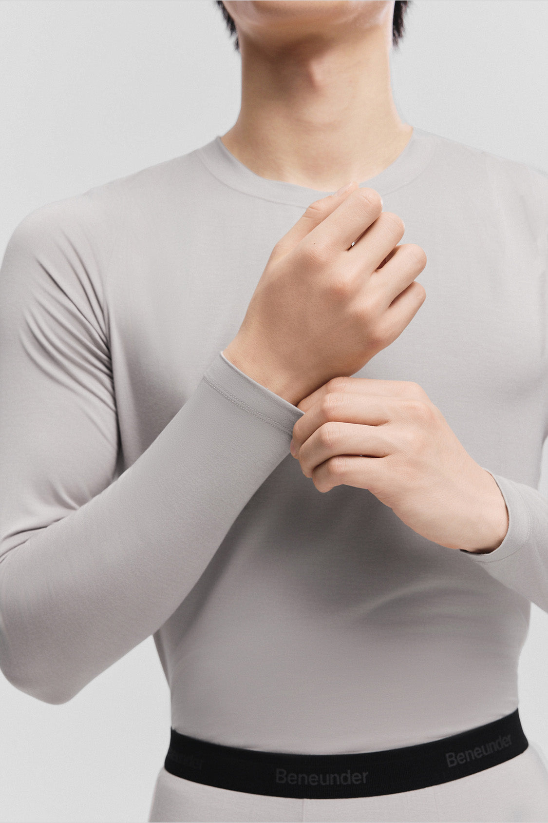 beneunder core – men’s thermal base layer #color_gray
