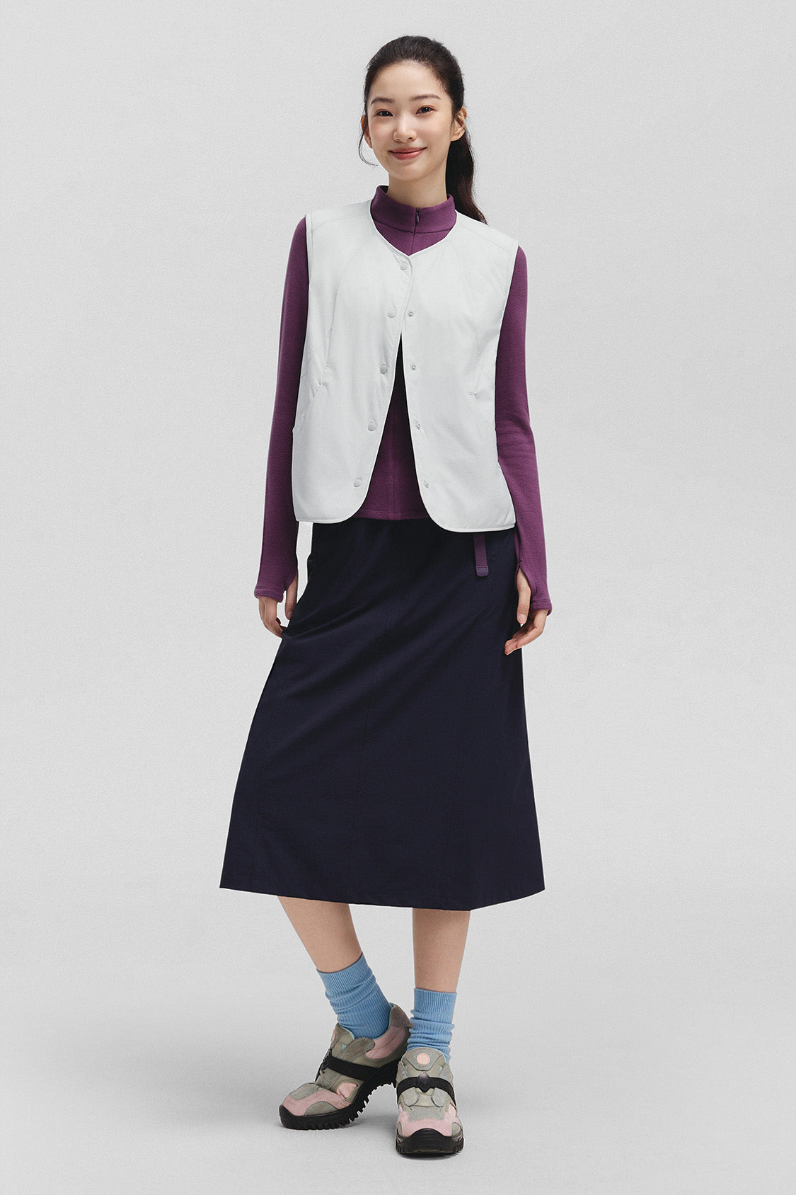 beneunder women's vest #color_gray