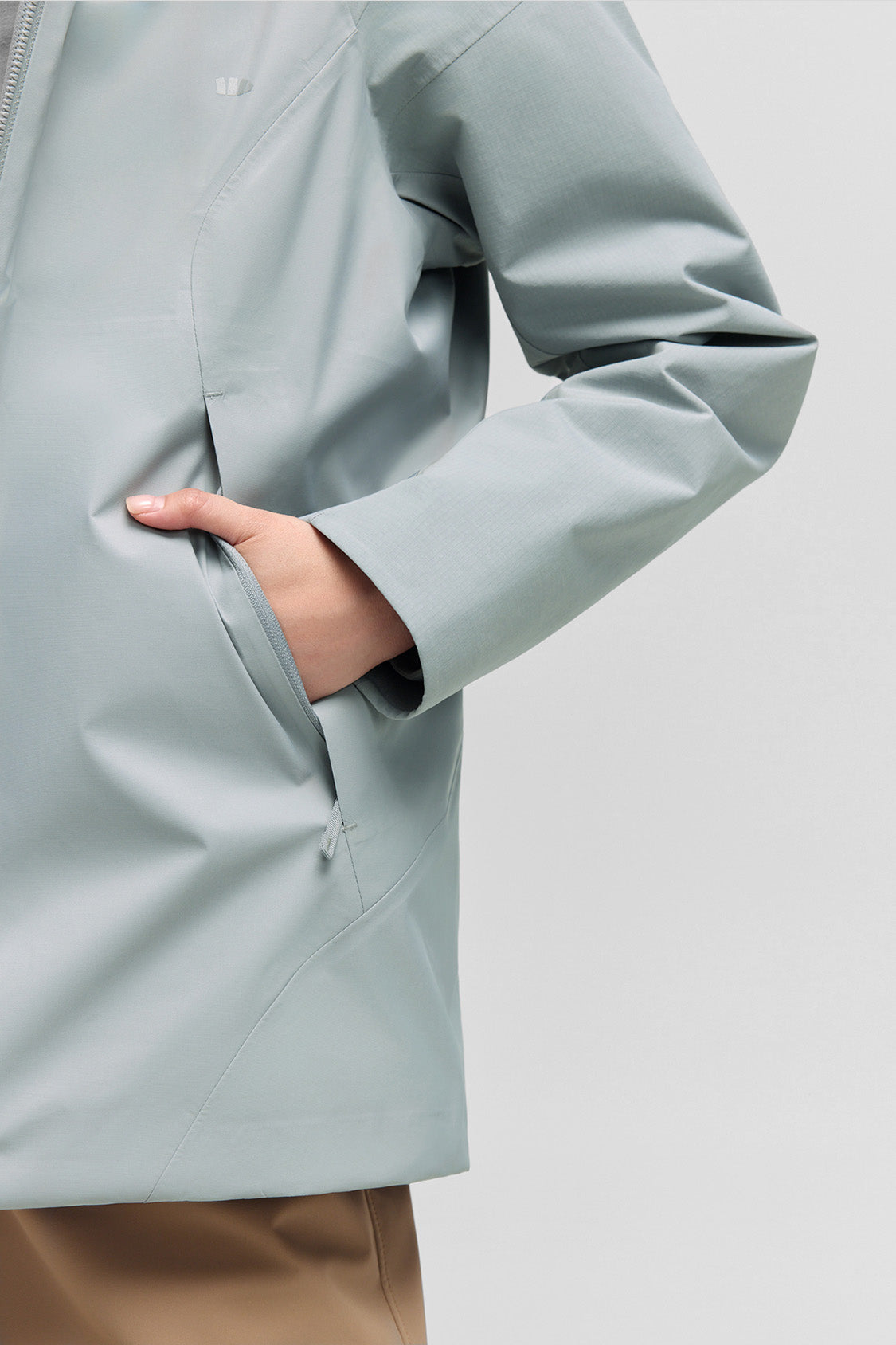 beneunder alpinecore – women’s insulated shell jacket (regular fit, warm liner) #color_gray