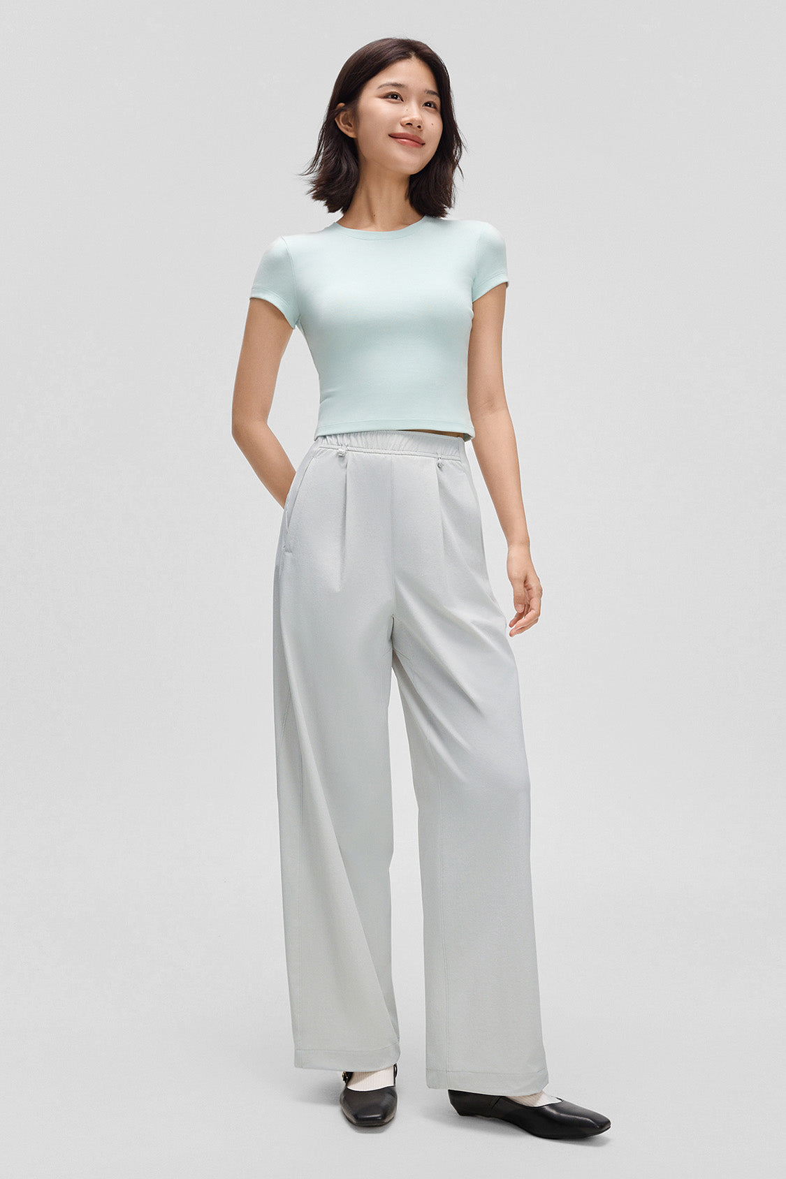 beneunder dewshield womens water repellent straight leg pants#color_gray