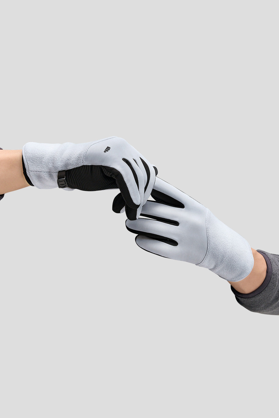 beneunder glovetherm unisex thermal fleece gloves #color_gray