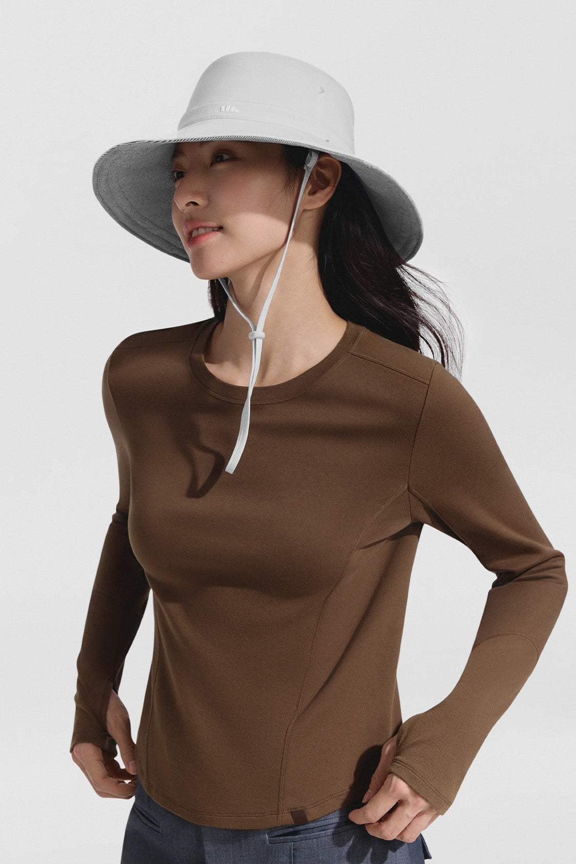 women’s dual-sided ventilated sun hat upf50+ #color_gray