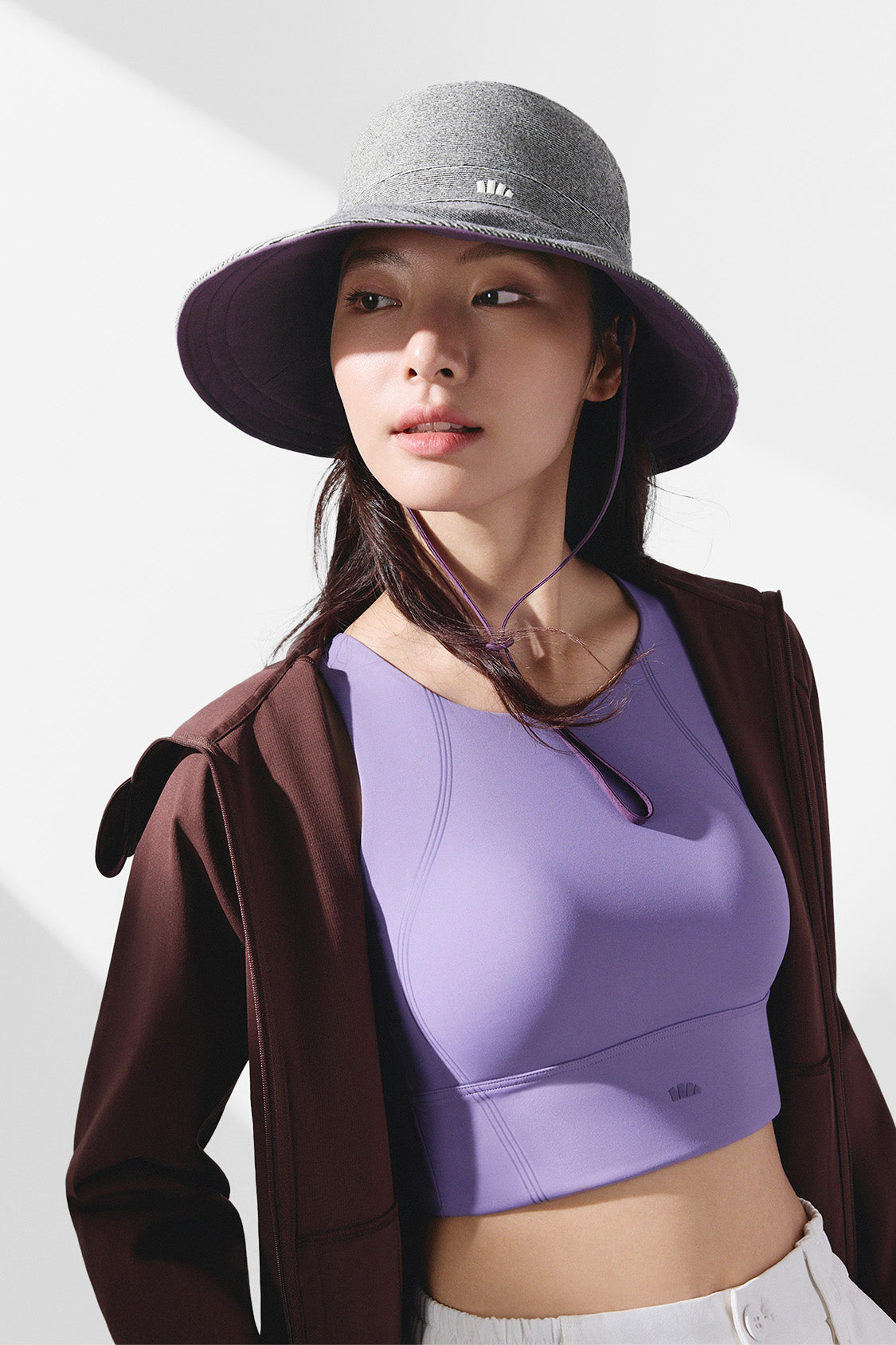 women’s dual-sided ventilated sun hat upf50+ #color_purple