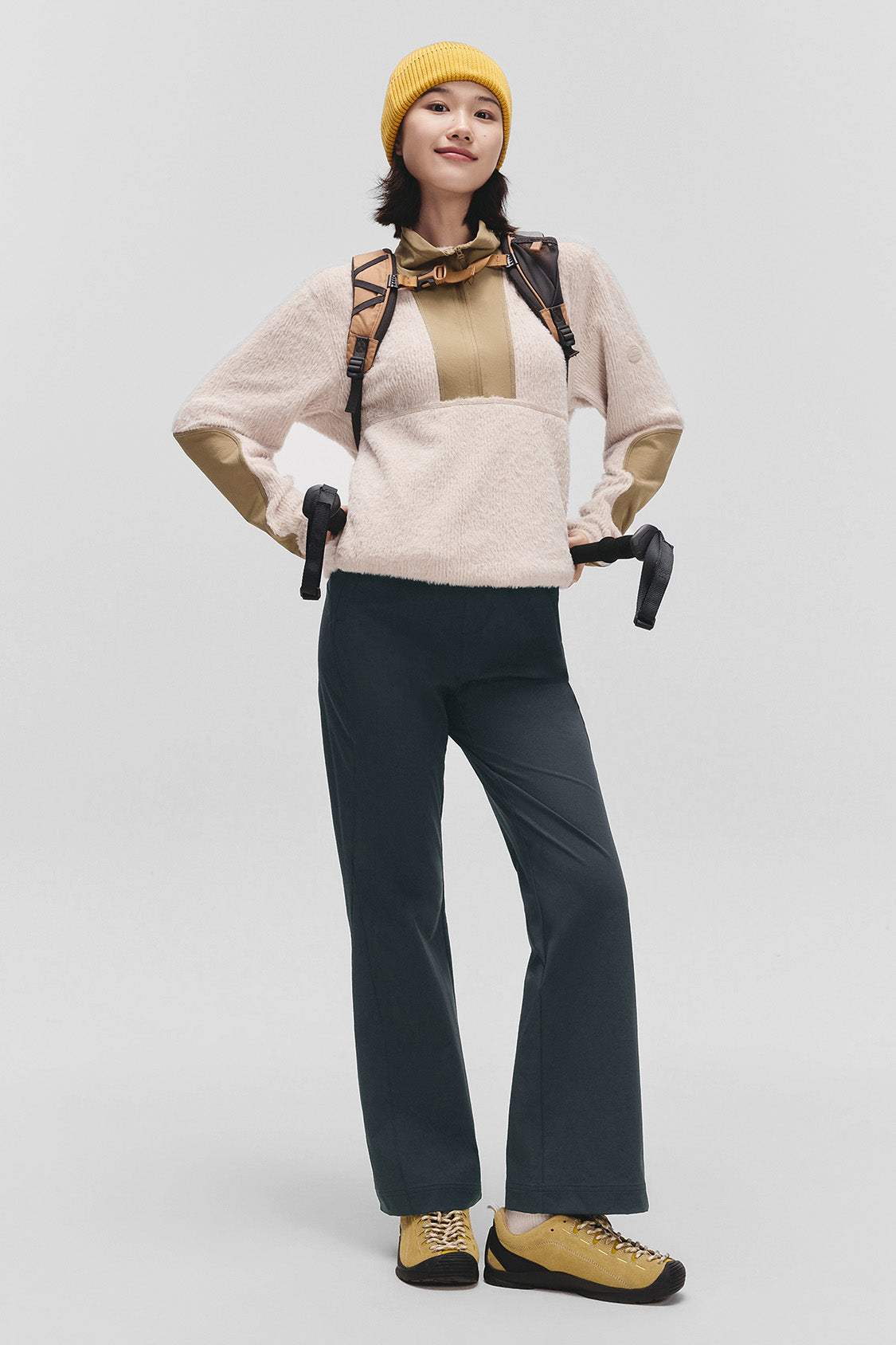 beneunder softflare womens softshell mini flare pants #color_gray