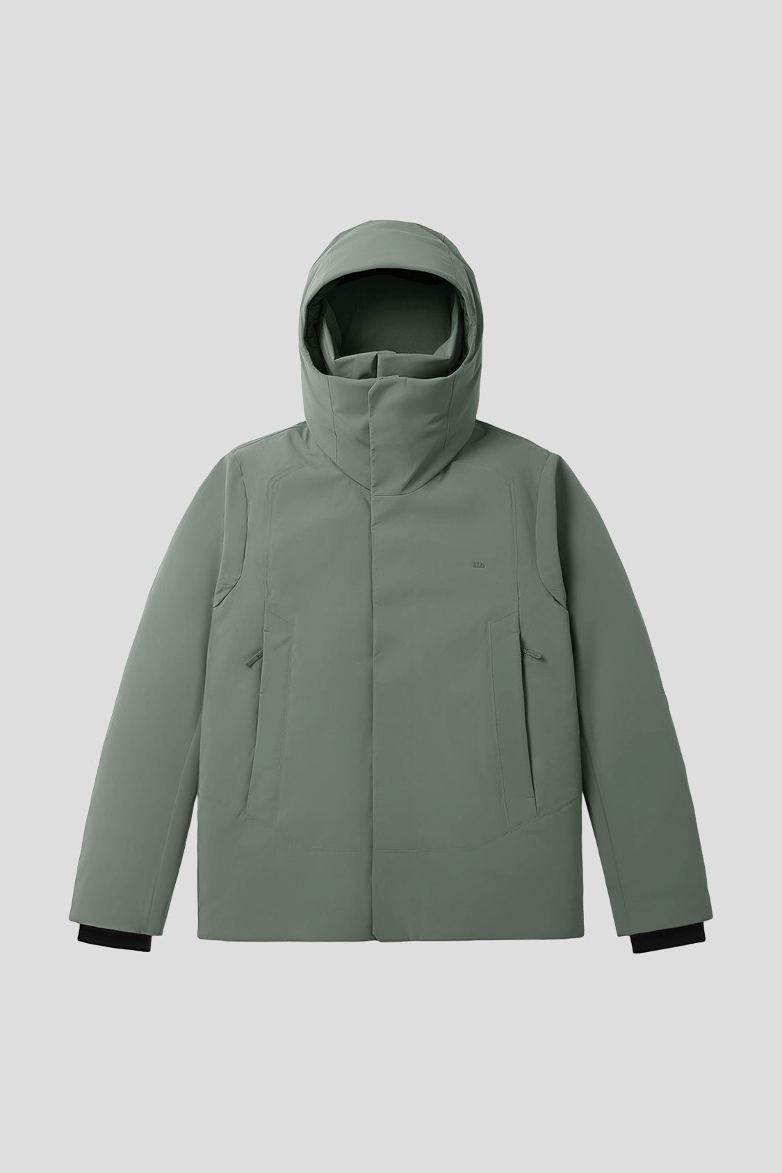 beneunder frostfort – men’s full-protection boxy down jacket (extra warm, long sleeve) #color_green