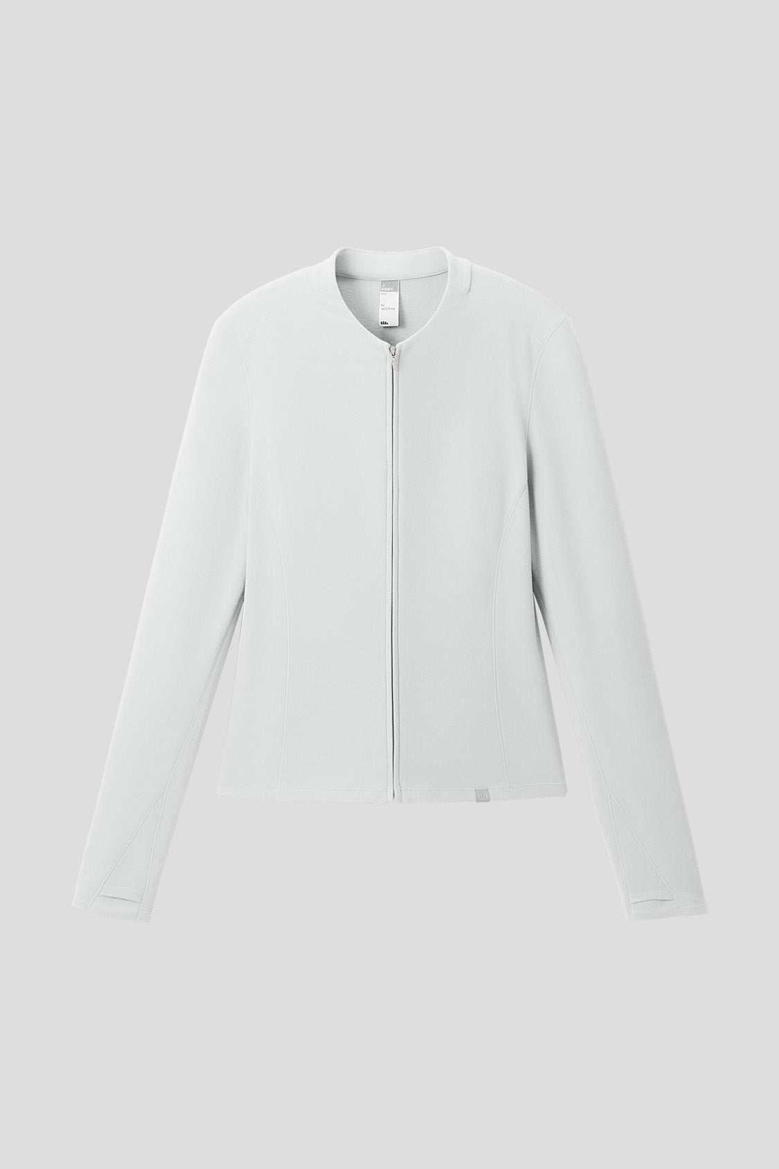 beneunder twintrail womens medium warmth double zip fleece base layer #color_light gray