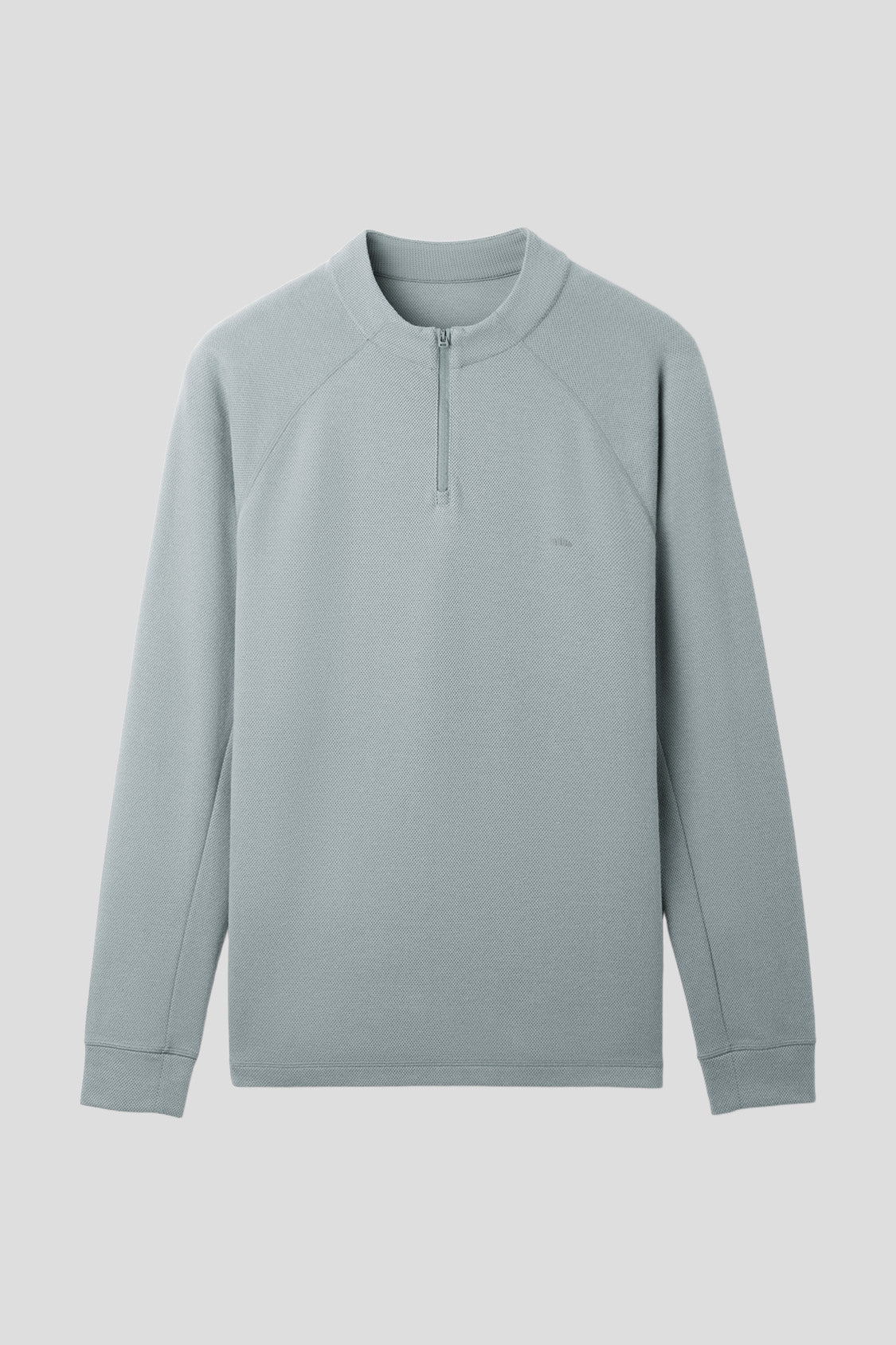 beneunder wickcore mens stand collar wicking base layer #color_light gray