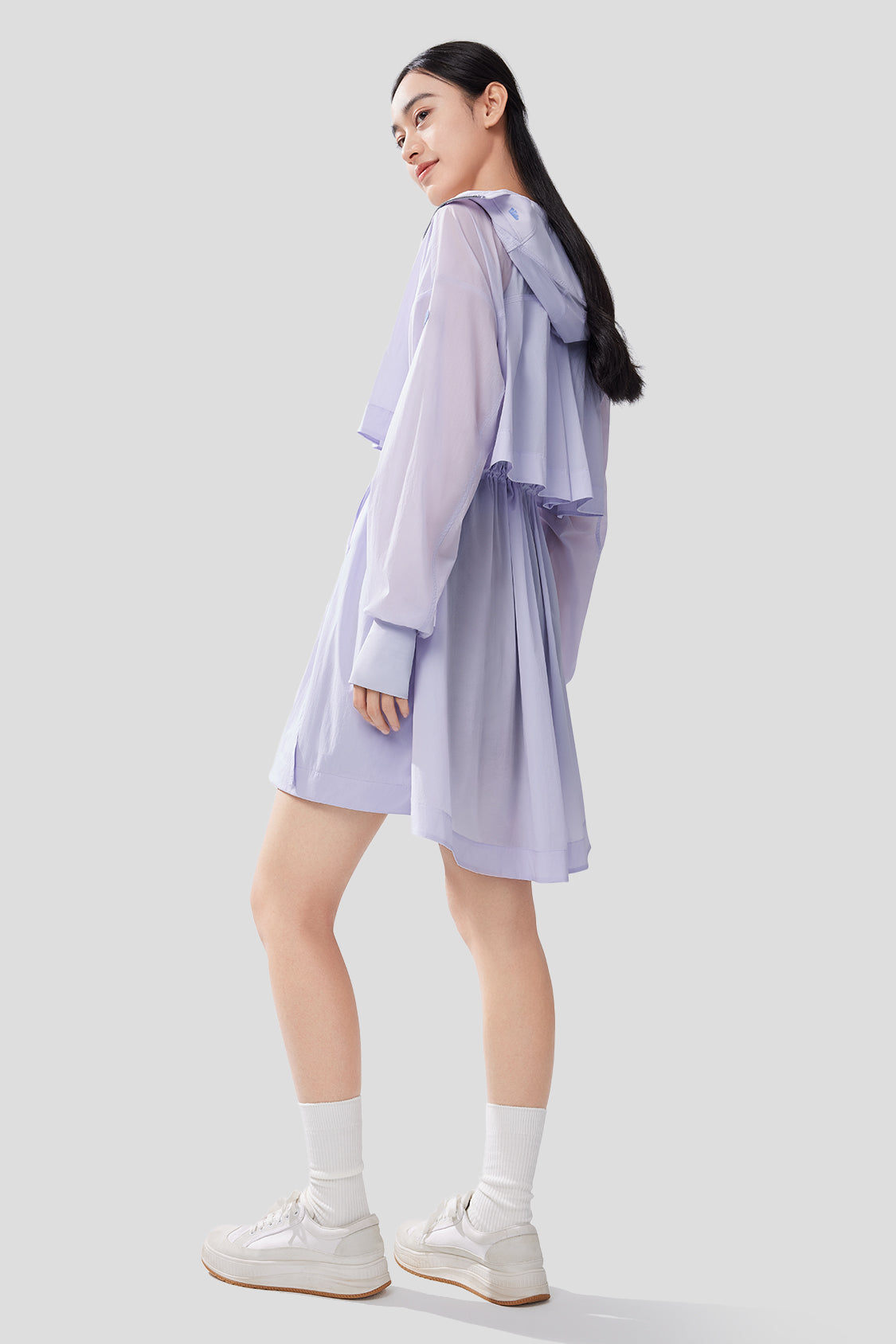 AiryArtsy - Women's Long Sun Protection Windbreaker Style UPF50+