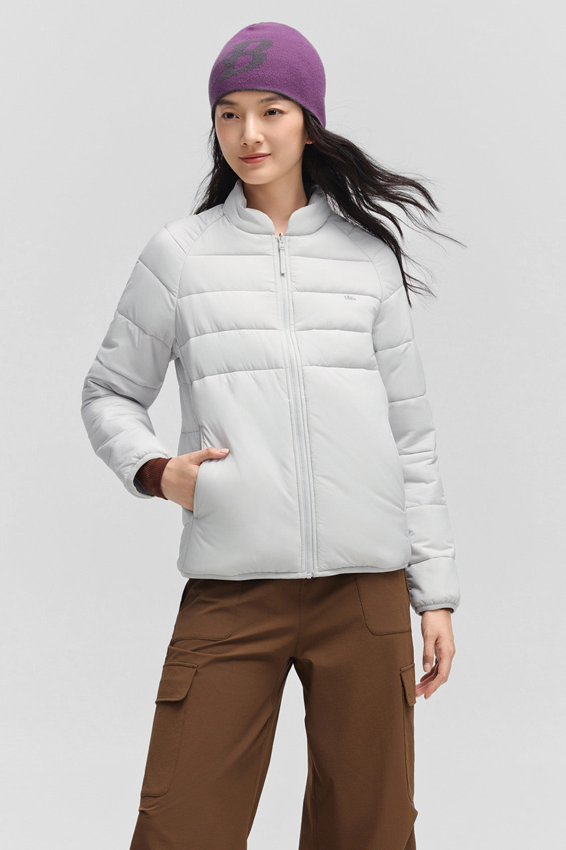 beneunder alpinecore – women’s insulated shell jacket (regular fit, warm liner) #color_light purple