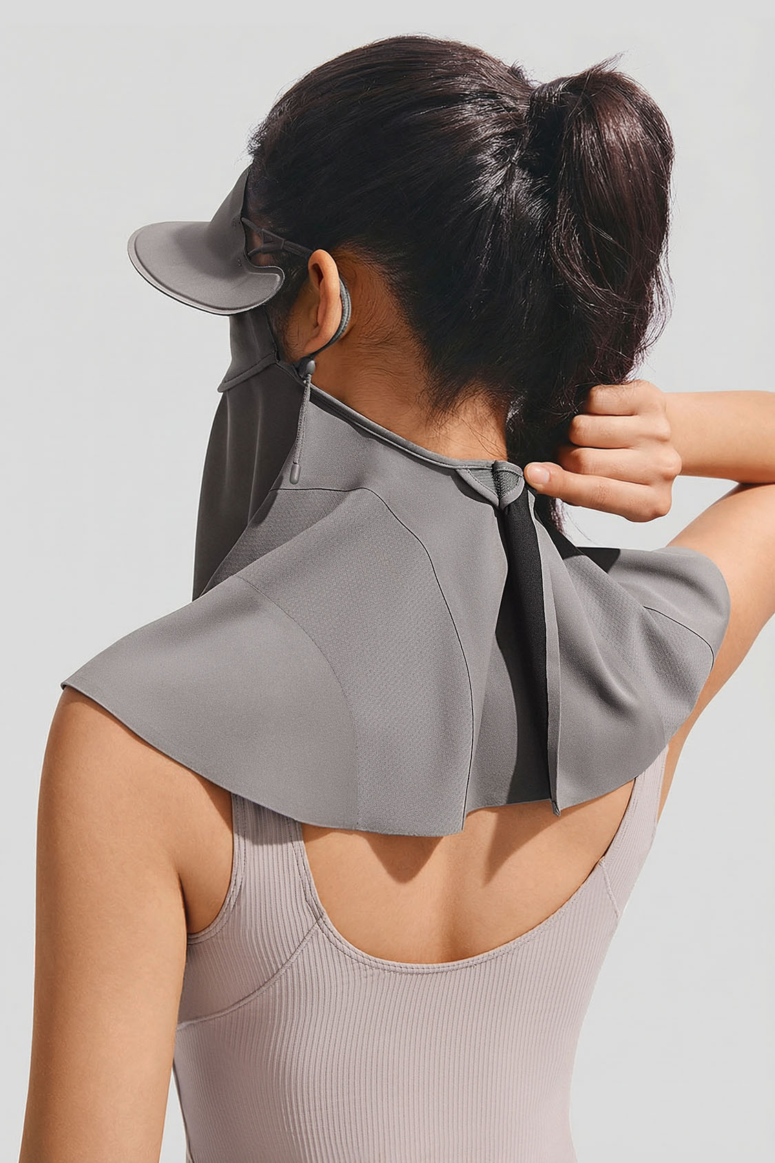 Cubierta facial femenina con cuello y ala para protección solar UPF 2000+ MP356