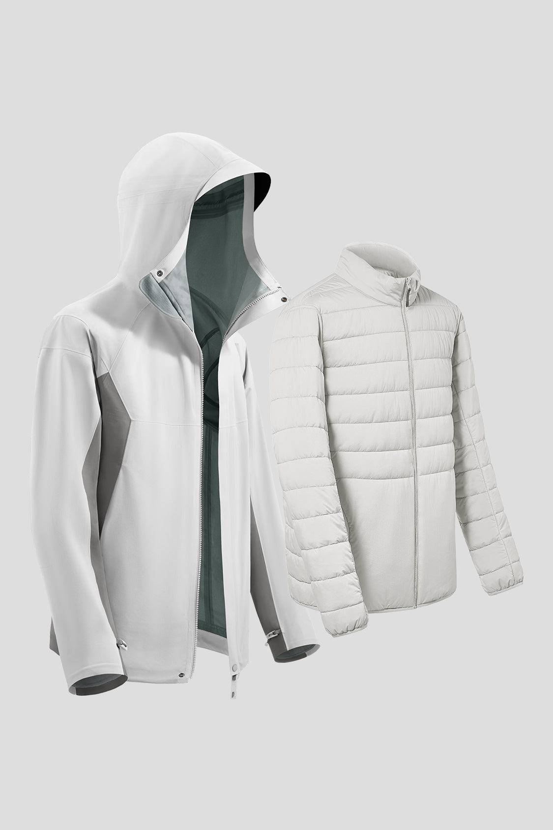 beneunder men's jacket #color_grey