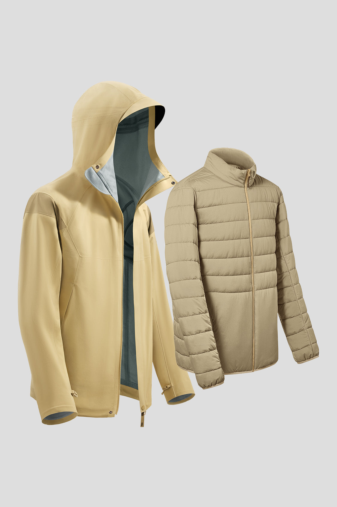 beneunder men's jacket #color_brown