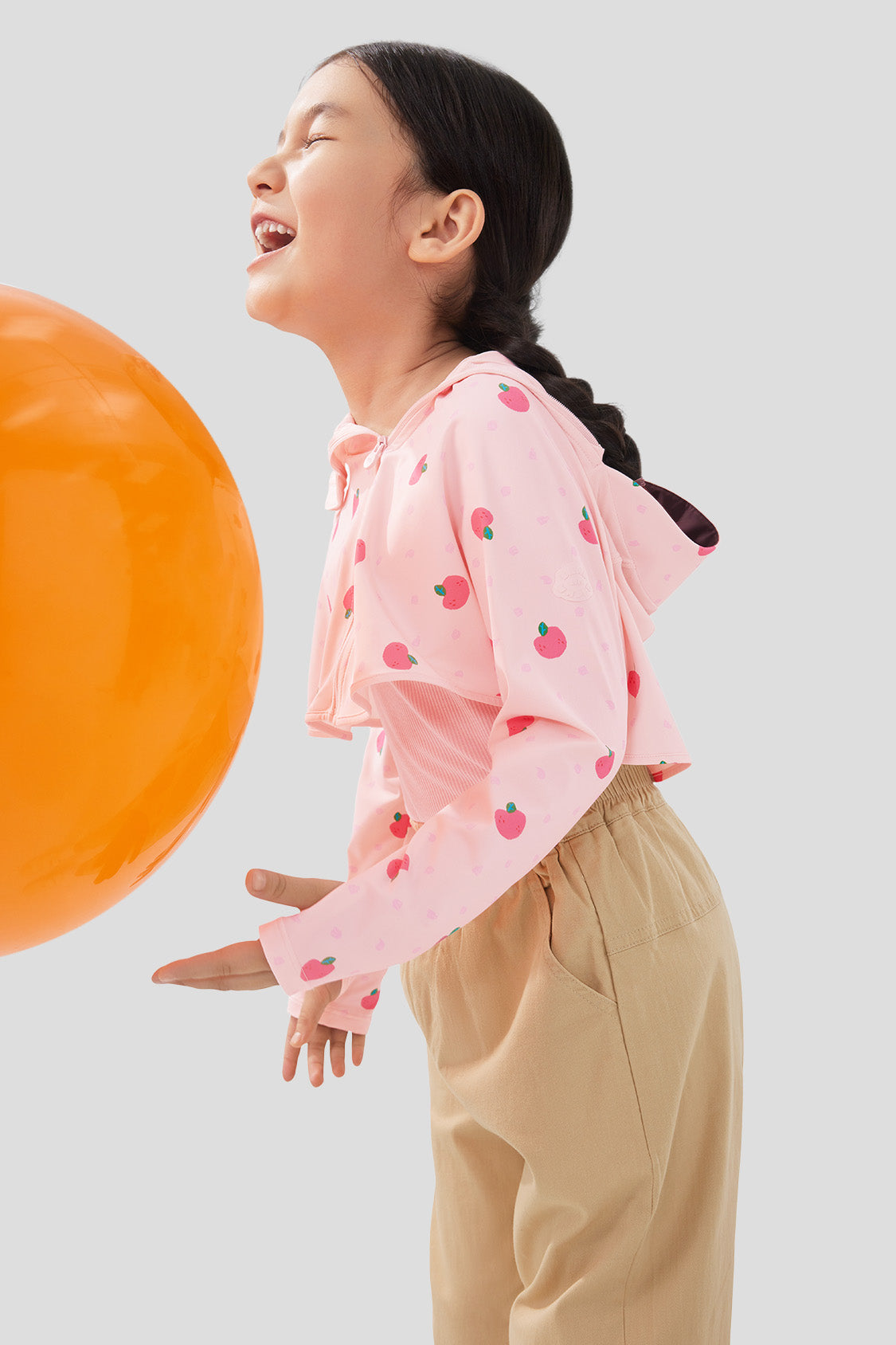 beneunder kid's sun proctection Jacket UPF50+ #color_peach elf