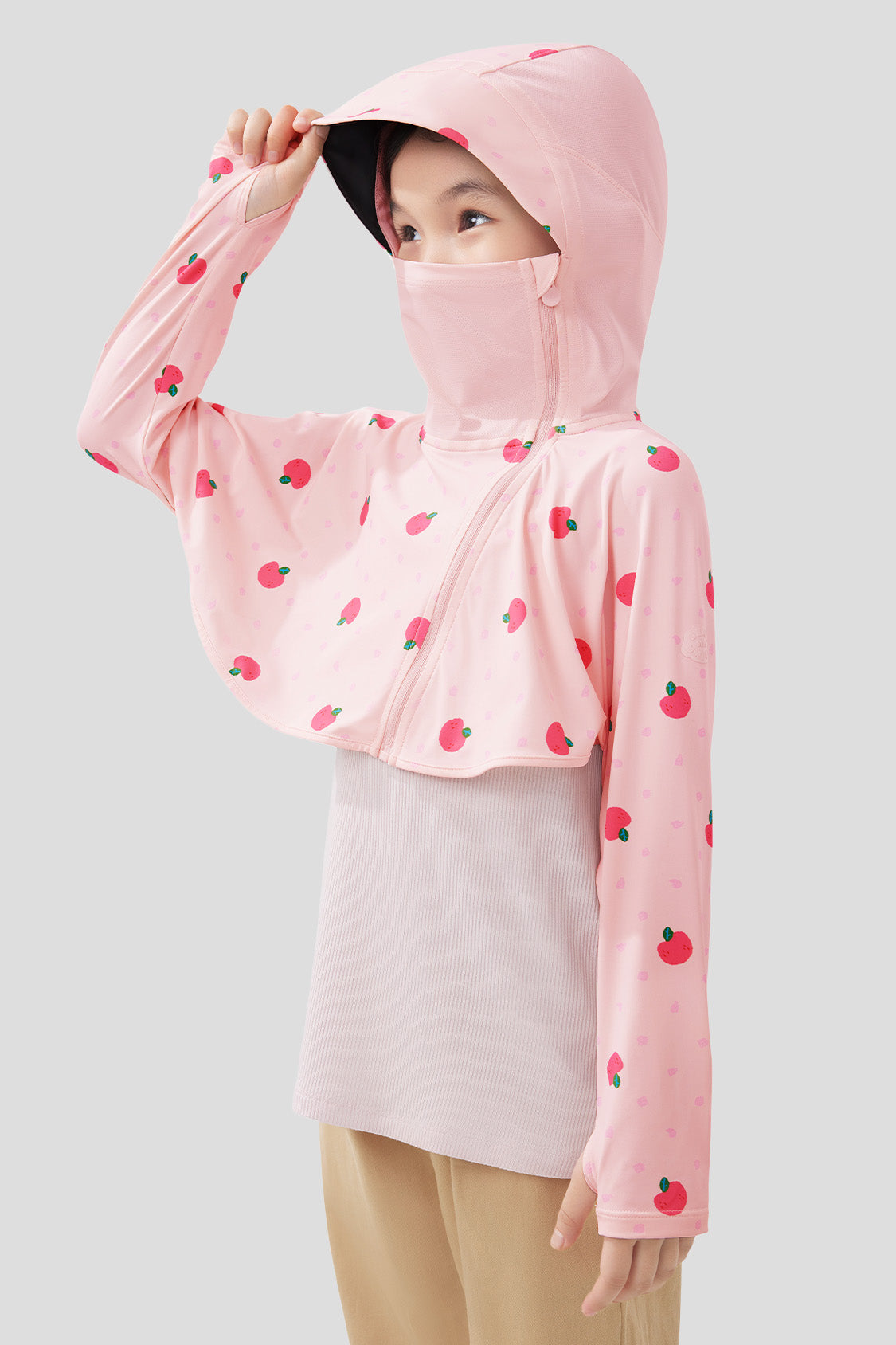 beneunder kid's sun proctection Jacket UPF50+ #color_peach elf