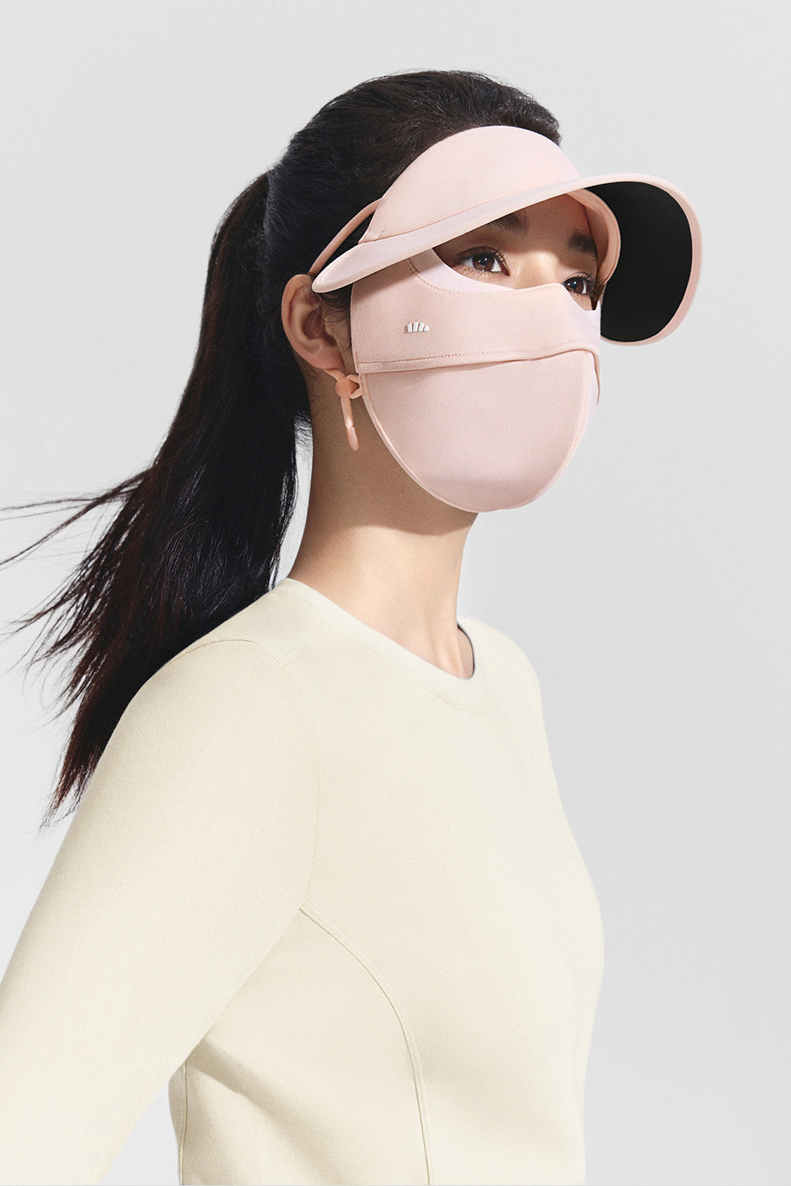 beneunder breezeshield womens all season bare touch face shield upf50 #color_pink