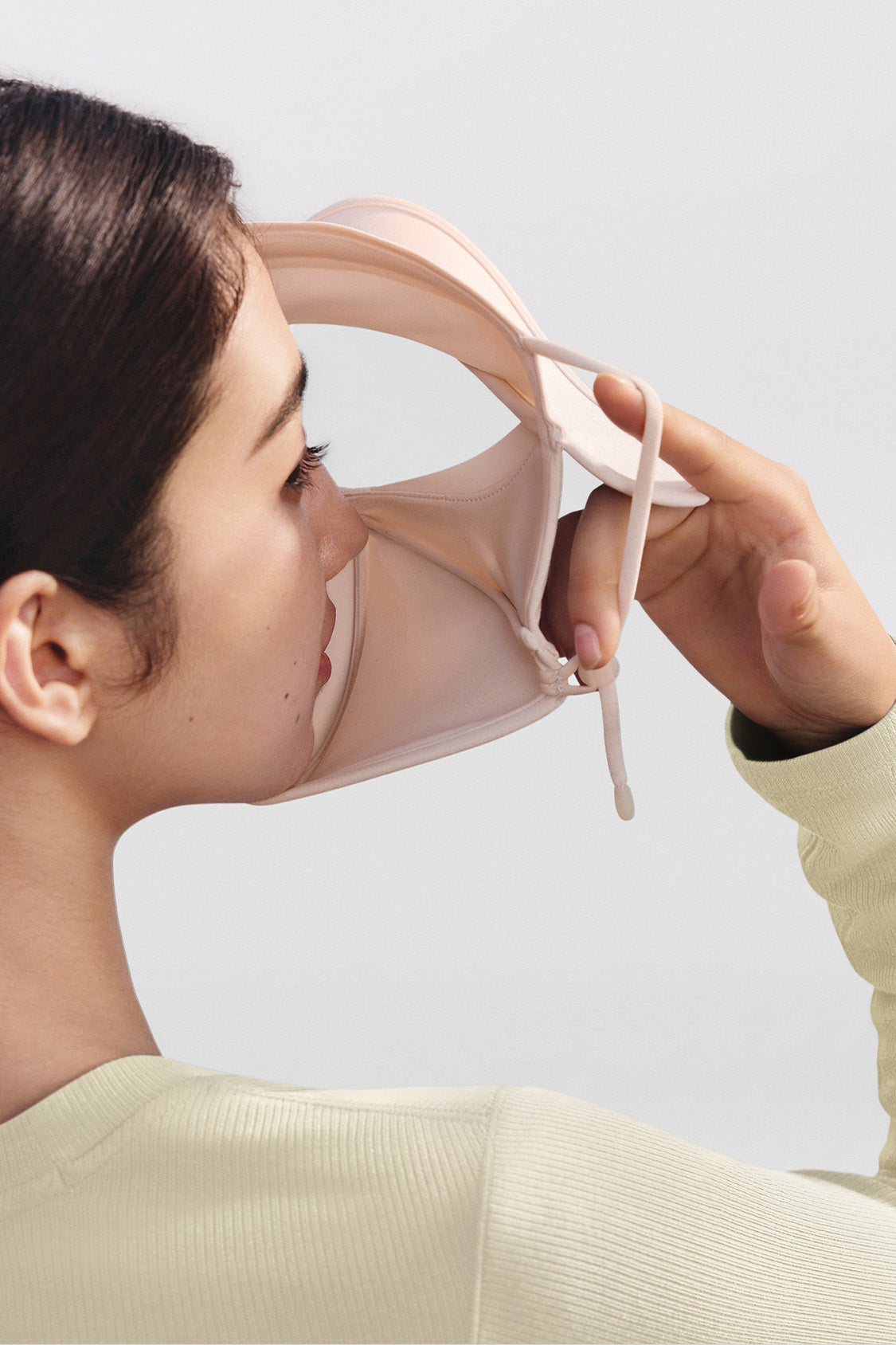 beneunder breezeshield womens all season bare touch face shield upf50 #color_pink